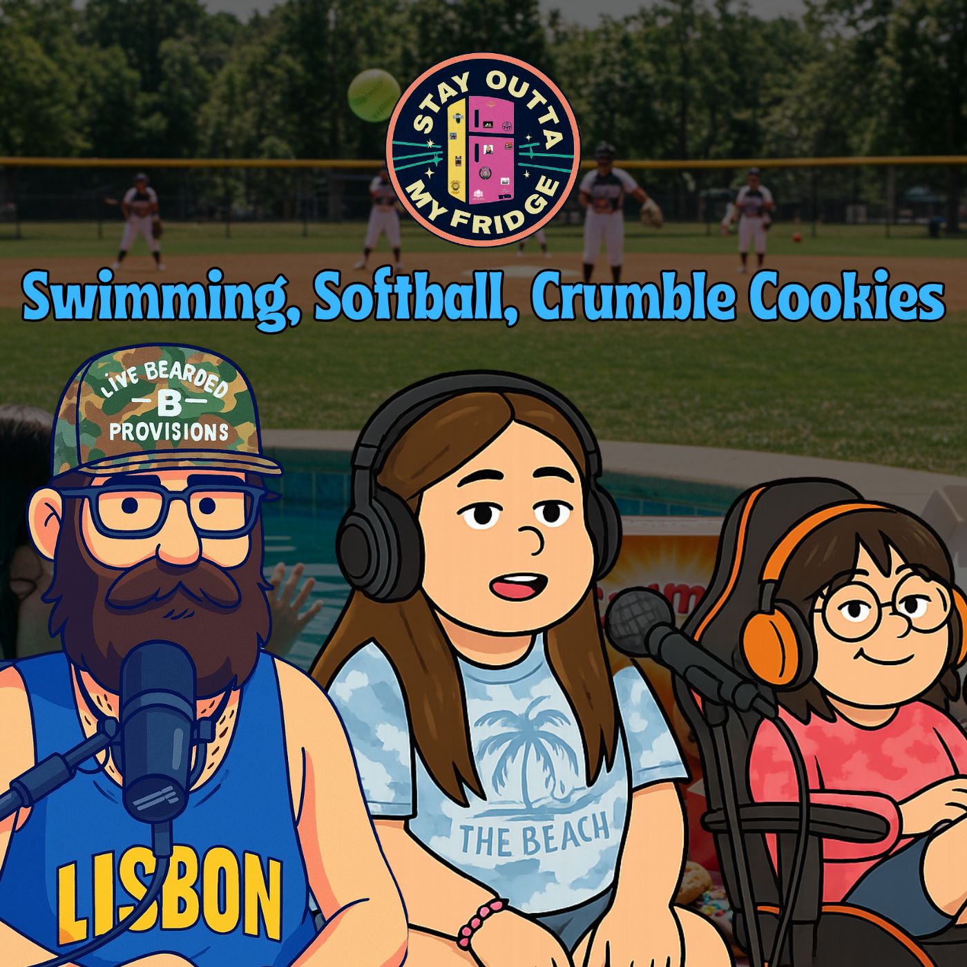 Swimming, Softball, Crumble Cookies Review & Fridge Detectives | Stay Outta My Fridge Family Podcast