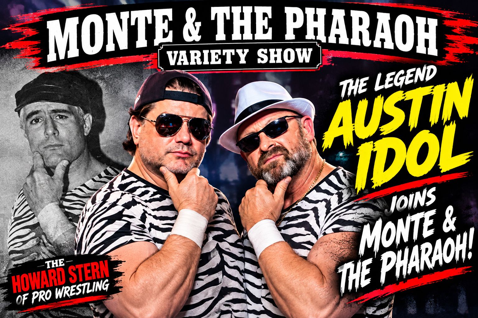 THE LEGEND AUSTIN IDOL JOINS MONTE & THE PHARAOH! — STORIES, SECRETS & PURE WRESTLING GOLD!