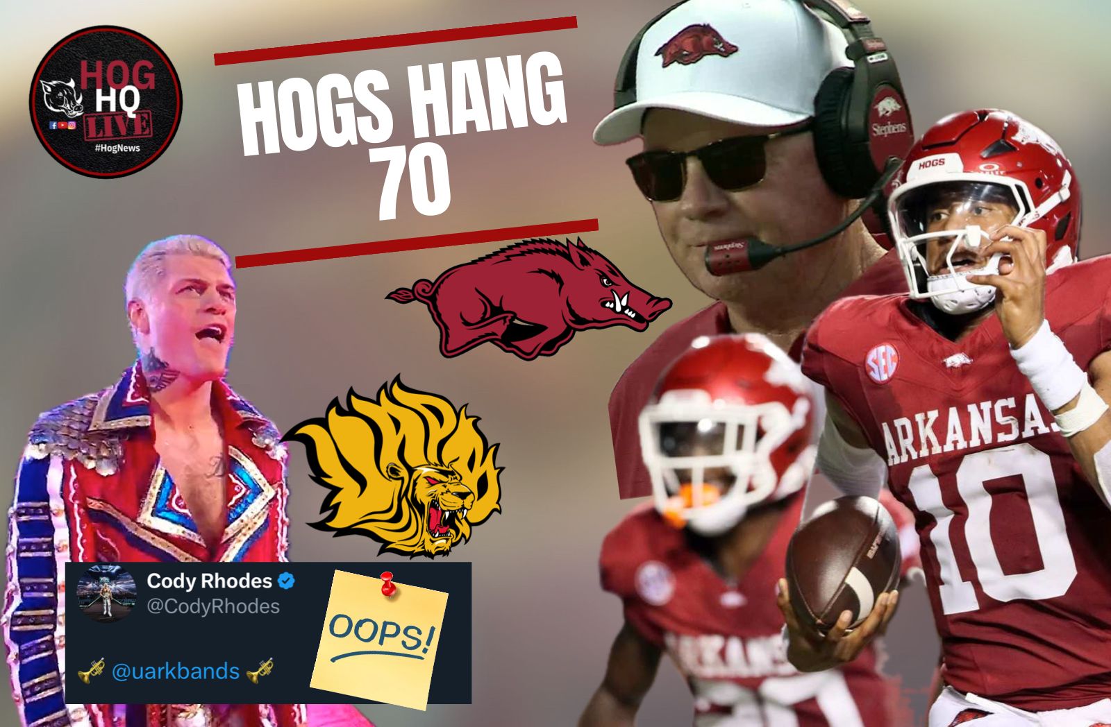 Hog HQ Live Ep #39: Hogs Hang 70 on UAPB, Oklahoma State Preview, & More episode artwork