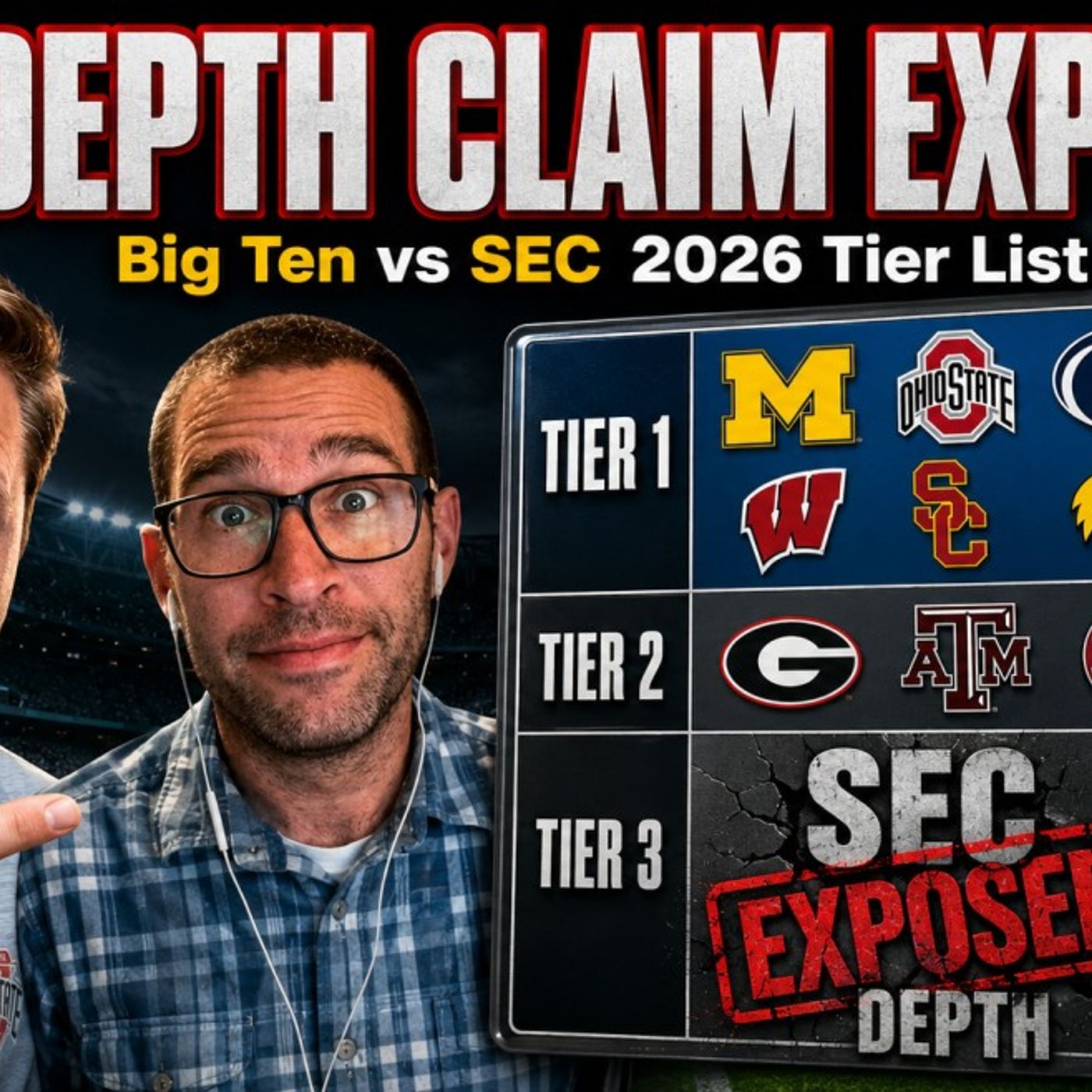SEC’s ‘More Depth’ Claim Exposed by This Big Ten vs SEC Tier List episode artwork