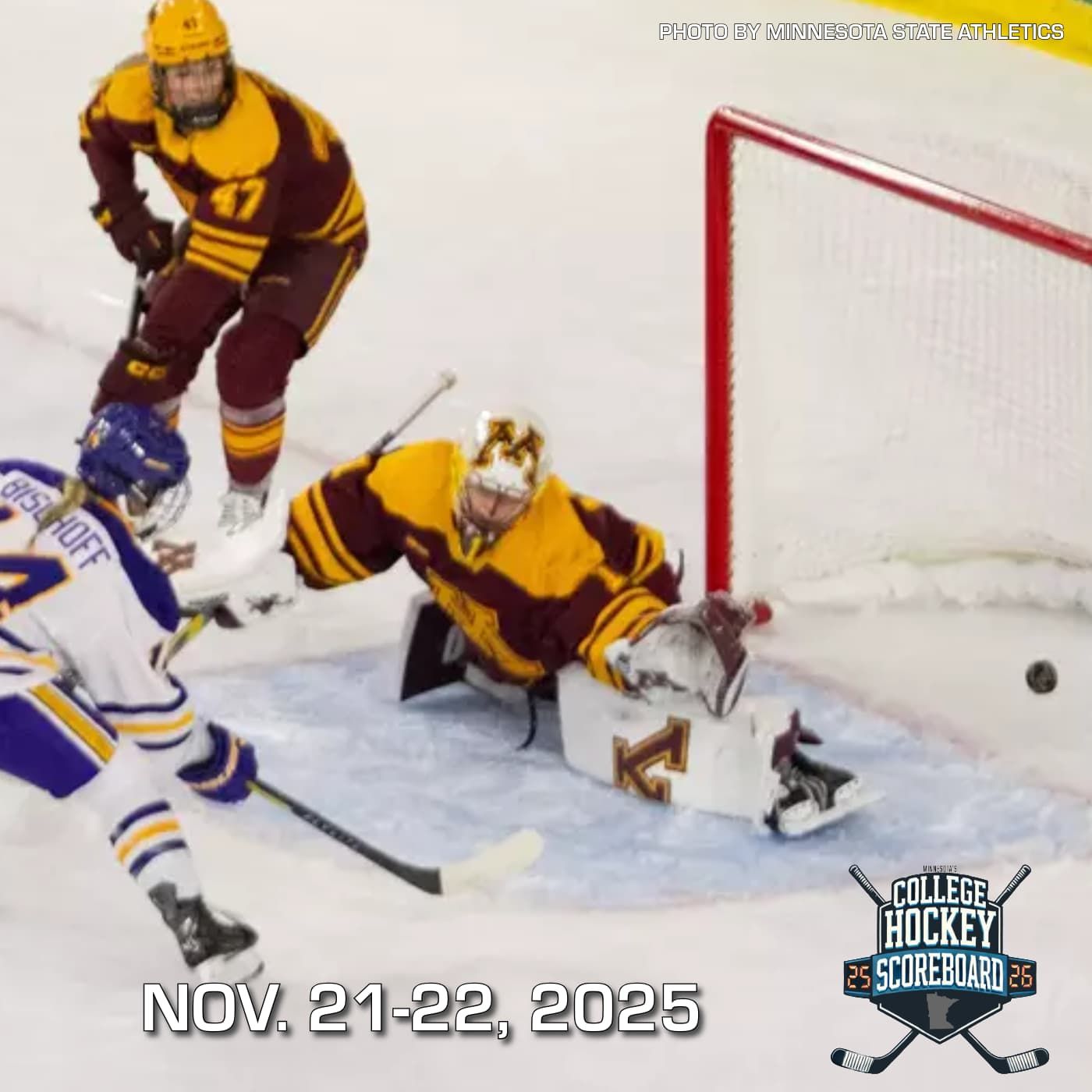 College Hockey College Hockey Scoreboard Show - FIGHTS in Gophers vs. Penn State Series!? | ALL NCAA Hockey Score Updates 11-23-2025