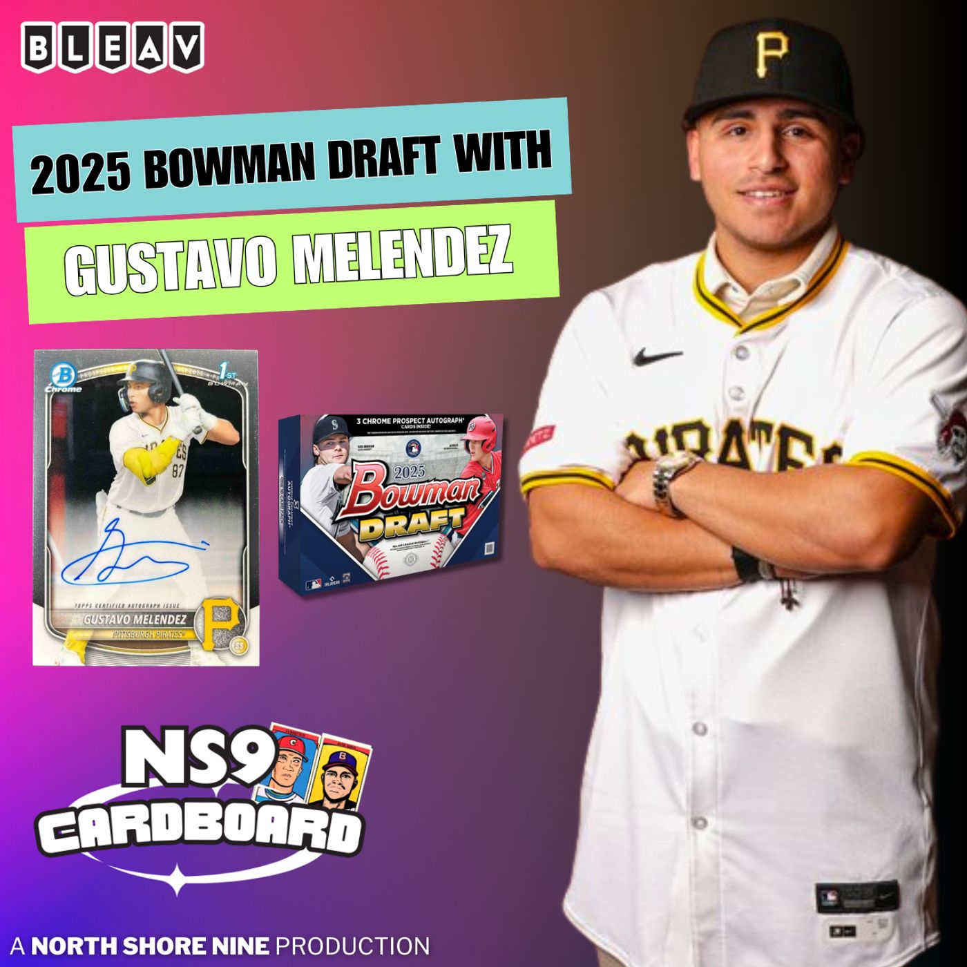 Ripping 2025 Bowman Draft With Pirates Prospect Gustavo Melendez