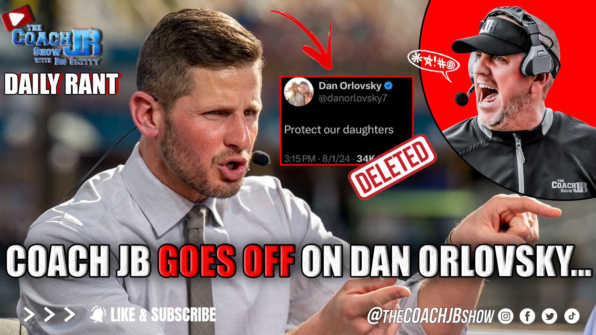 COACH JB'S DAILY RANT | DAN ORLOVSKY SOLD HIS SOUL TO THE DEVIL