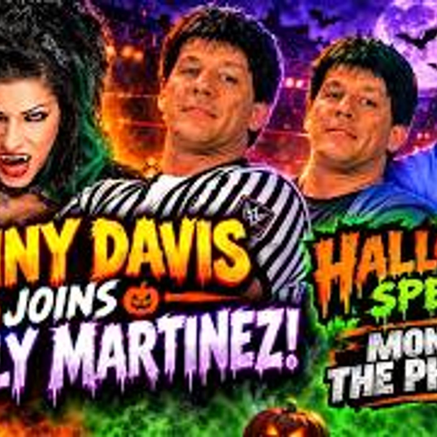 WWE REFEREE LEGEND DANNY DAVIS  HALLOWEEN CHAOS WITH MONTE & THE PHARAOH AND SHELLY MARTINEZ!