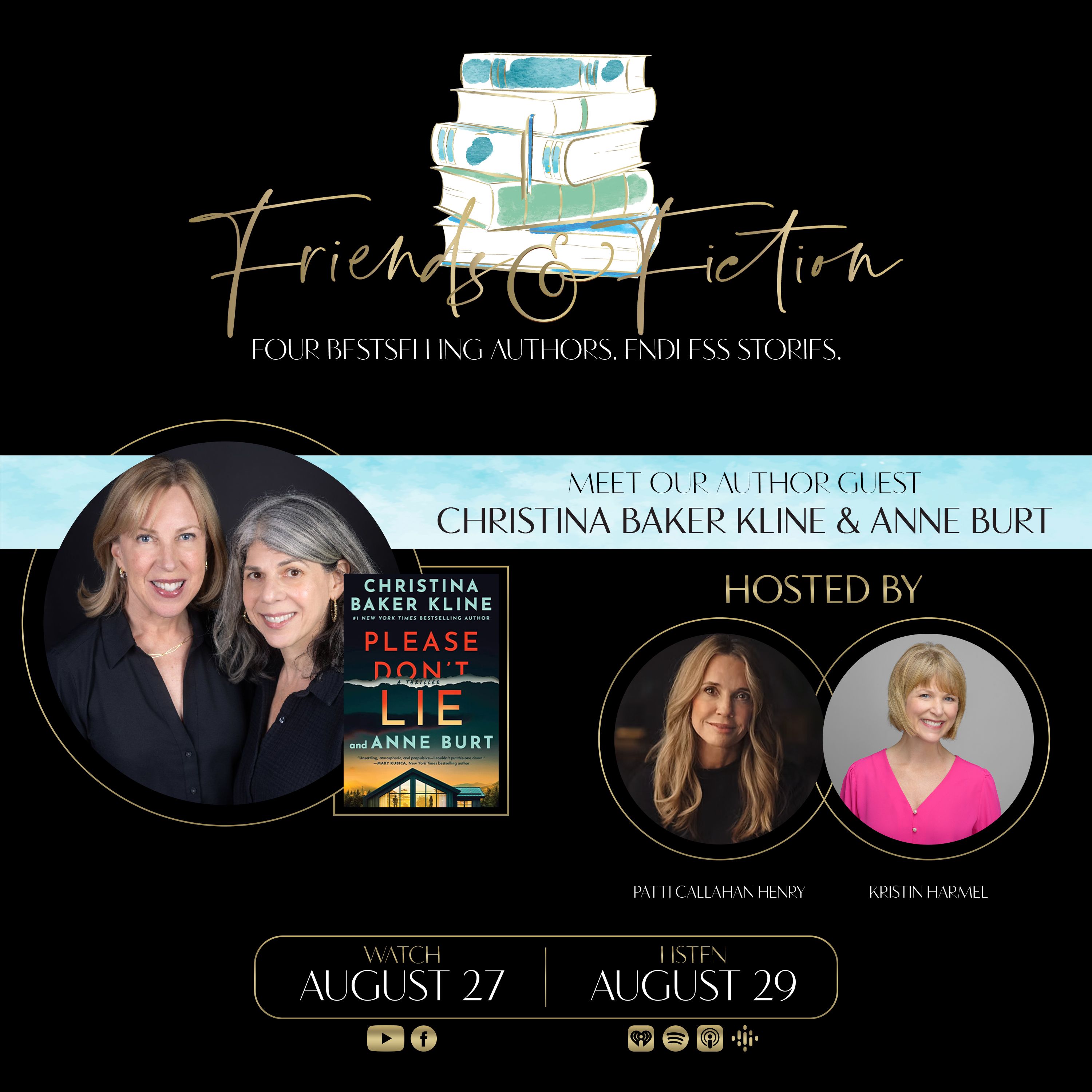 Friends & Fiction with Christina Baker Kline & Anne Burt