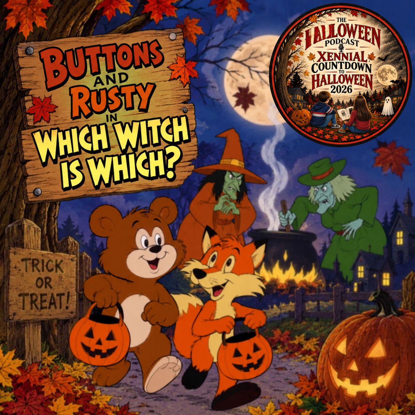 Buttons and Rusty in Which Witch Is Which (1984) episode artwork