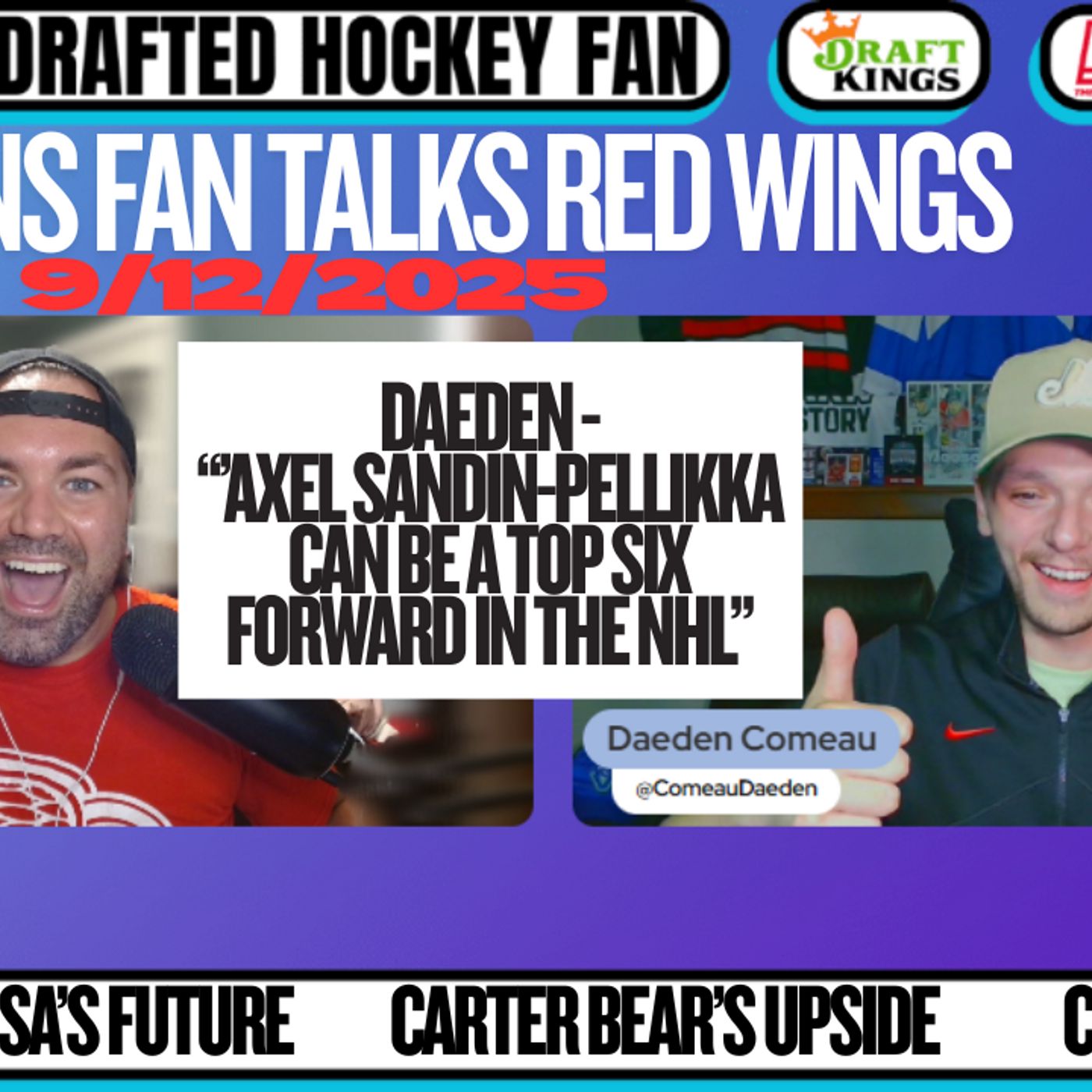 Could Axel Sandin-Pellikka be a top-six forward in the NHL?!? Detroit Red Wings Prospect discussion