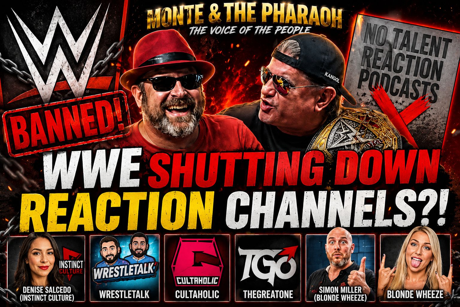 WWE CRACKING DOWN?! Monte & The Pharaoh EXPOSE Reaction Channels!