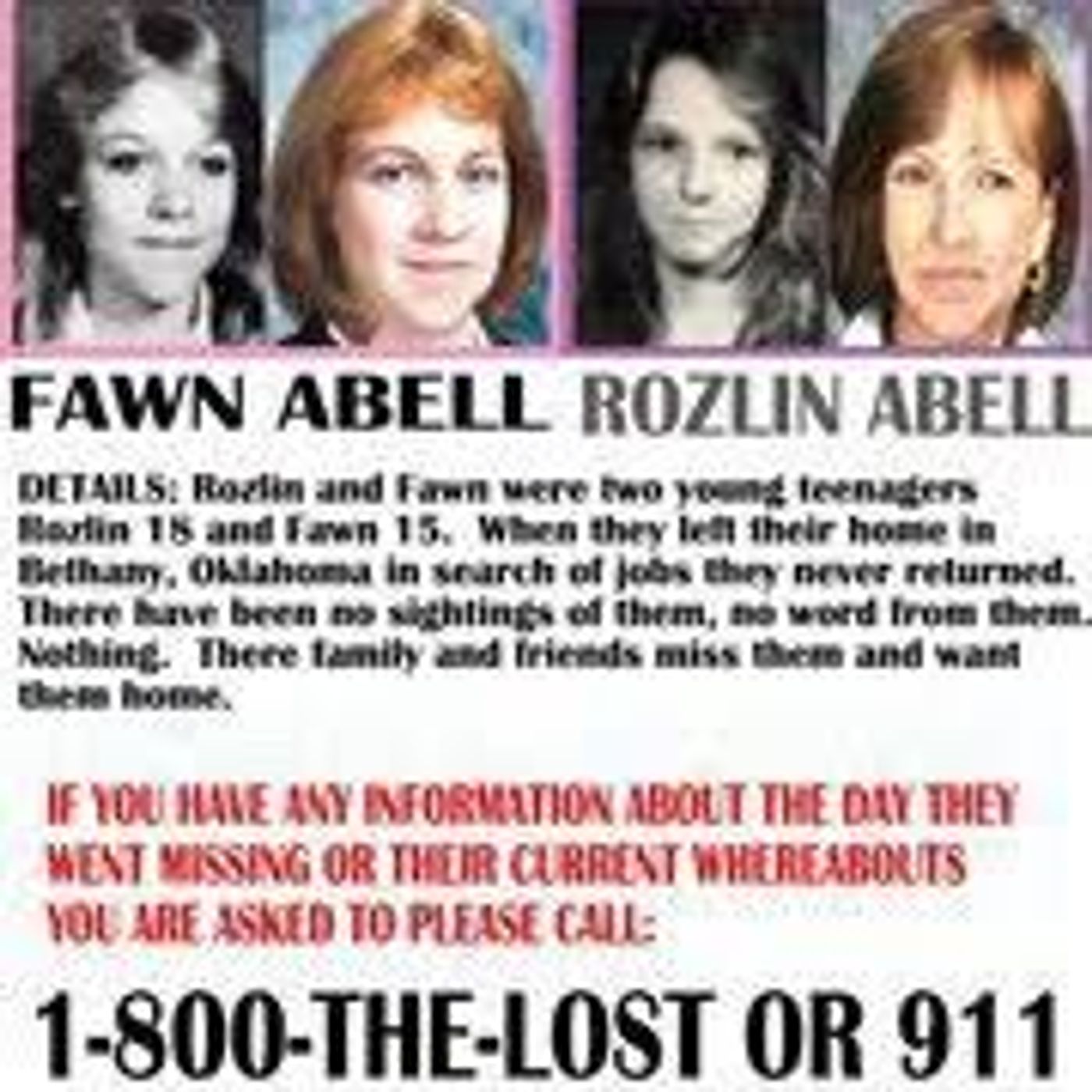 FEELS LIKE THE ABELL SISTERS WALKED INTO A TRAP: MISSING ROZLIN AND FAWN