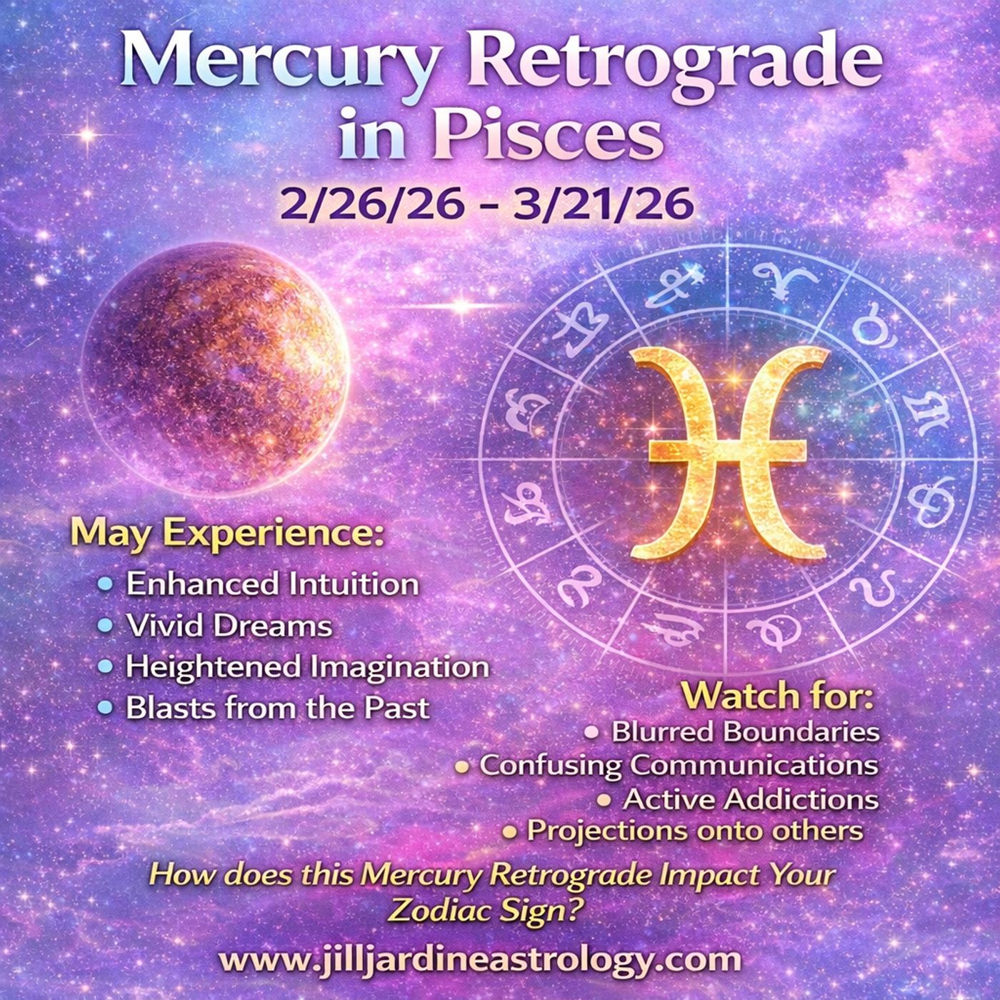 Mercury Retrograde in Pisces: Awakening the Cosmic Dreamer (Feb 26–Mar 20, 2026)