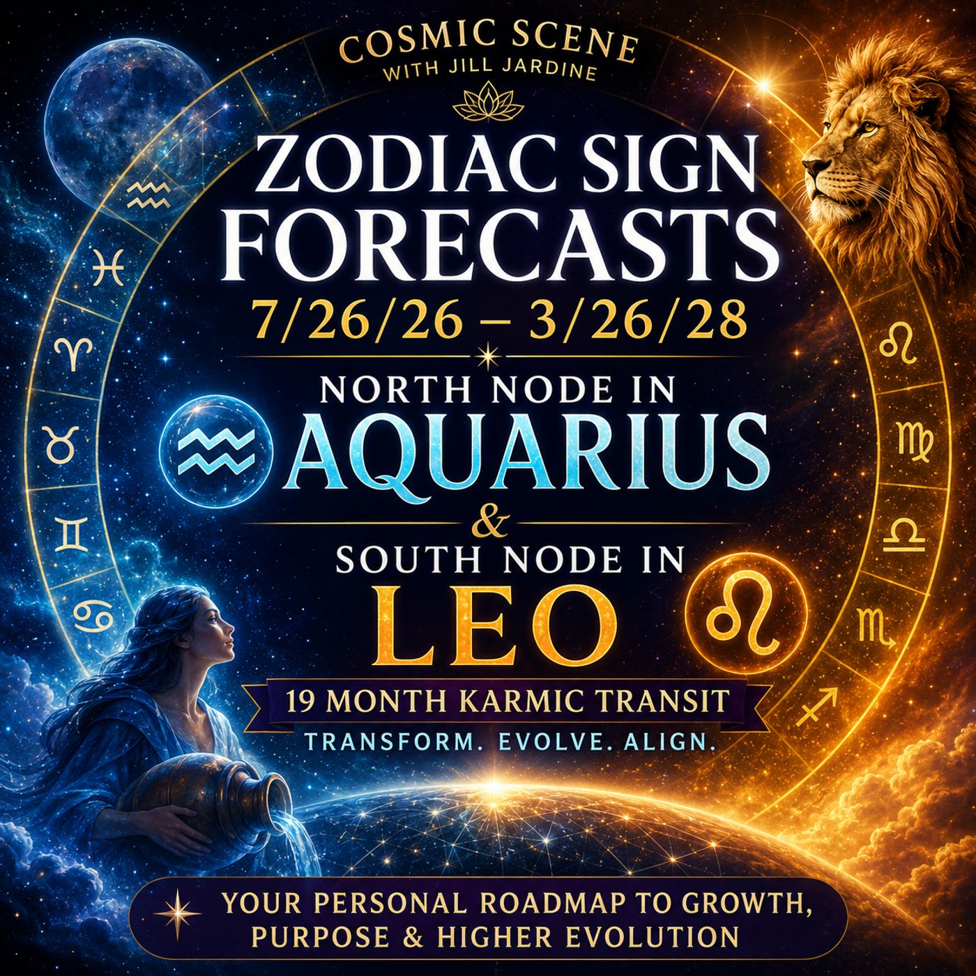 Gamechanger! Zodiac Sign Forecast 2026–2028 for North Node in Aquarius | South Node in Leo