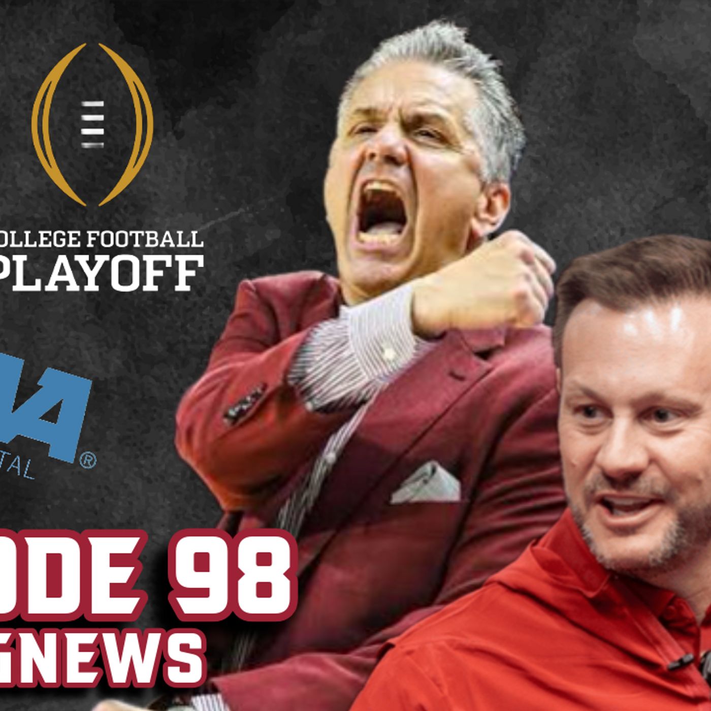 Hog HQ Live Episode 98: Hoop Hogs Split Week, College Football Playoff, Transfer Portal, and More