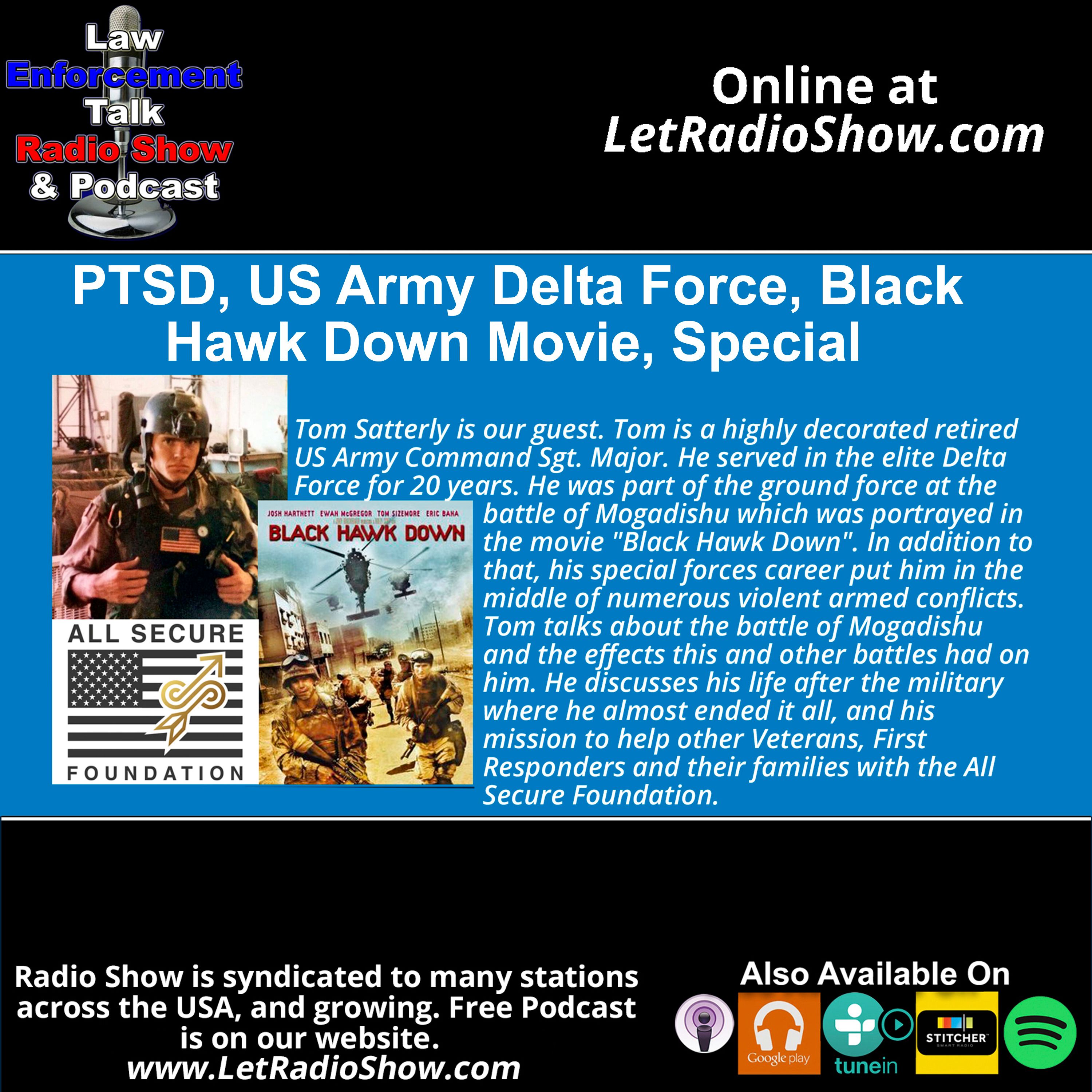 PTSD, US Army Delta Force, Black Hawk Down Movie PTSD, US Army Delta Force, Black Hawk Down Movie