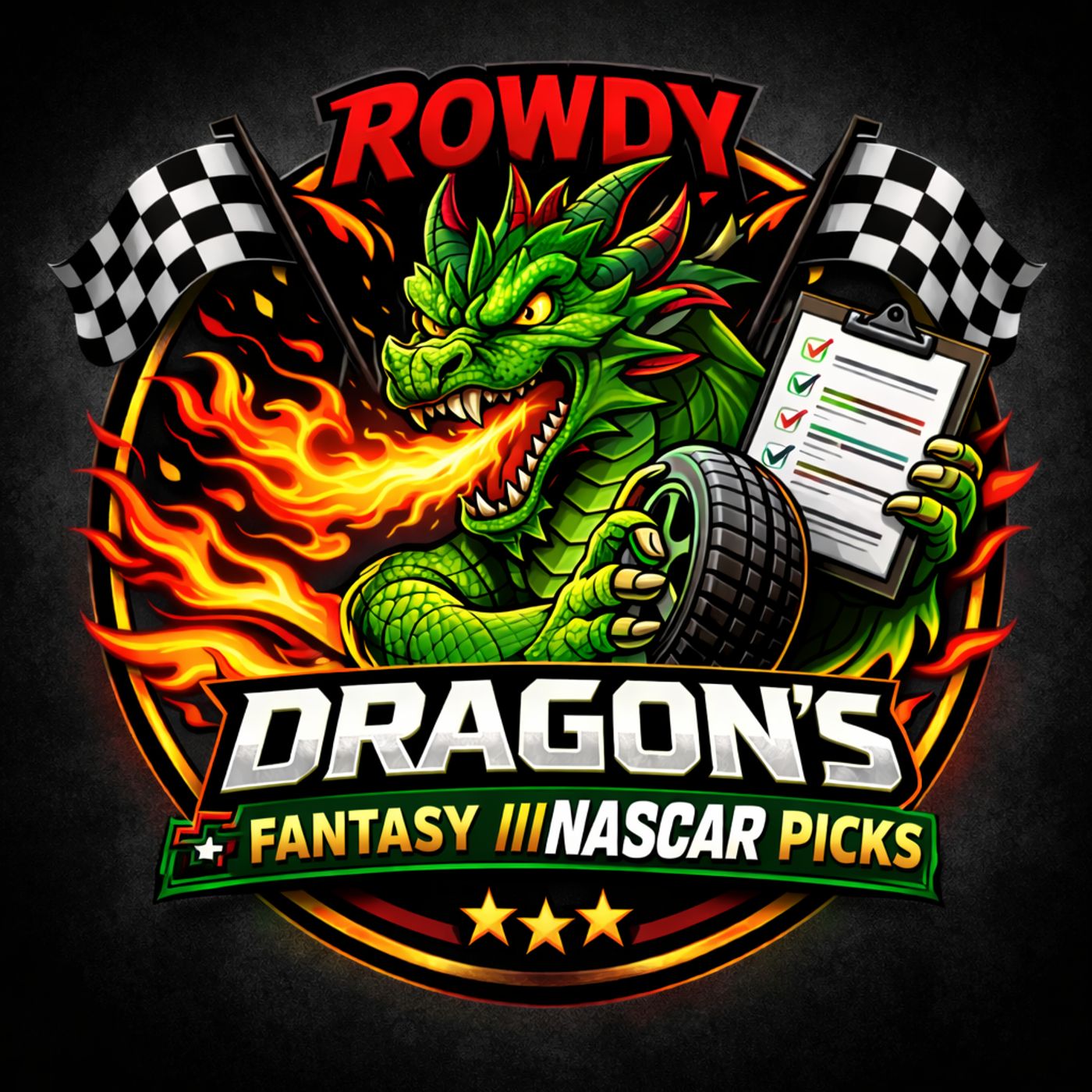Rowdy Dragon's Fantasy NASCAR, Daytona 500 Results, League Standings, Atlanta Picks