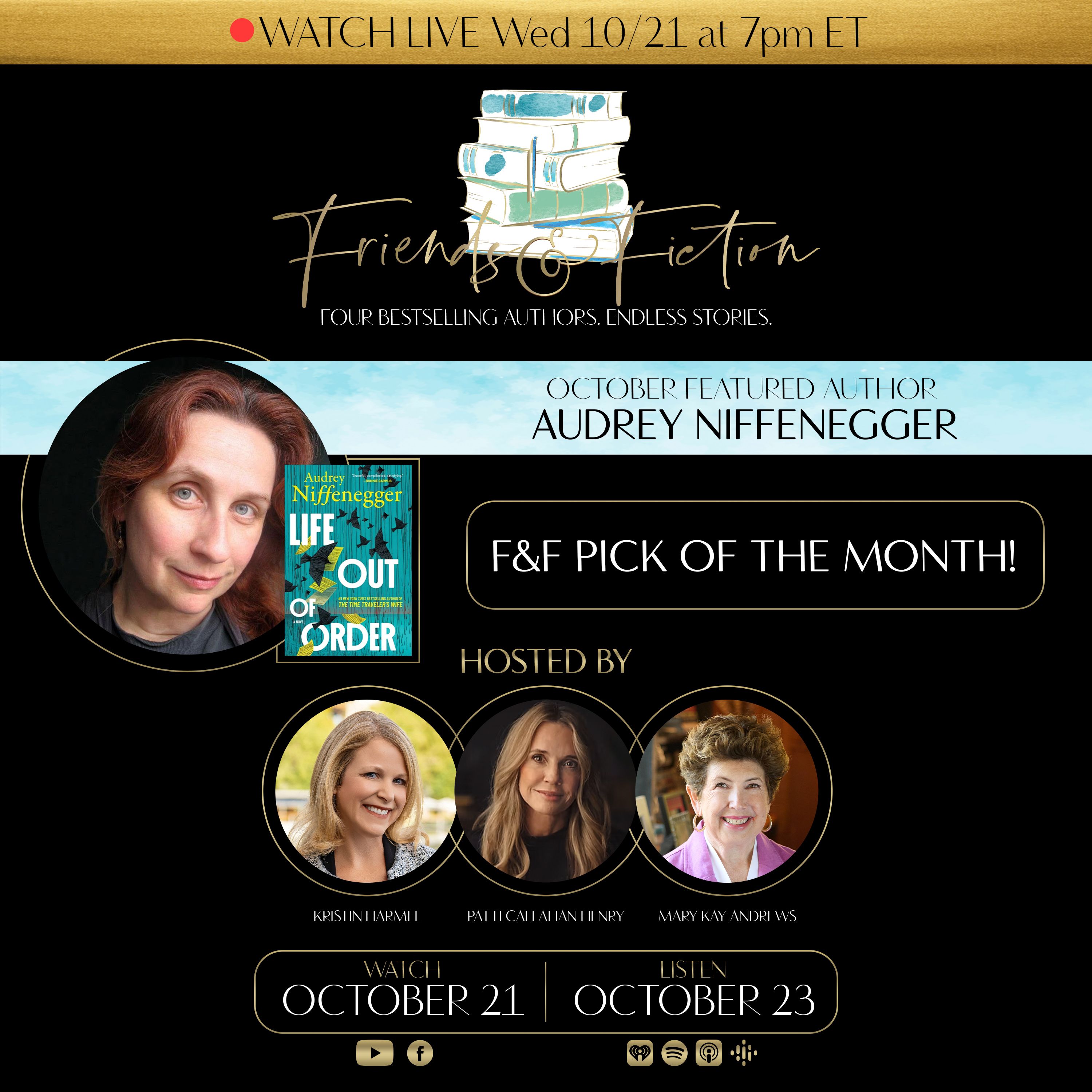 Friends and Fiction with Audrey Niffenegger episode artwork