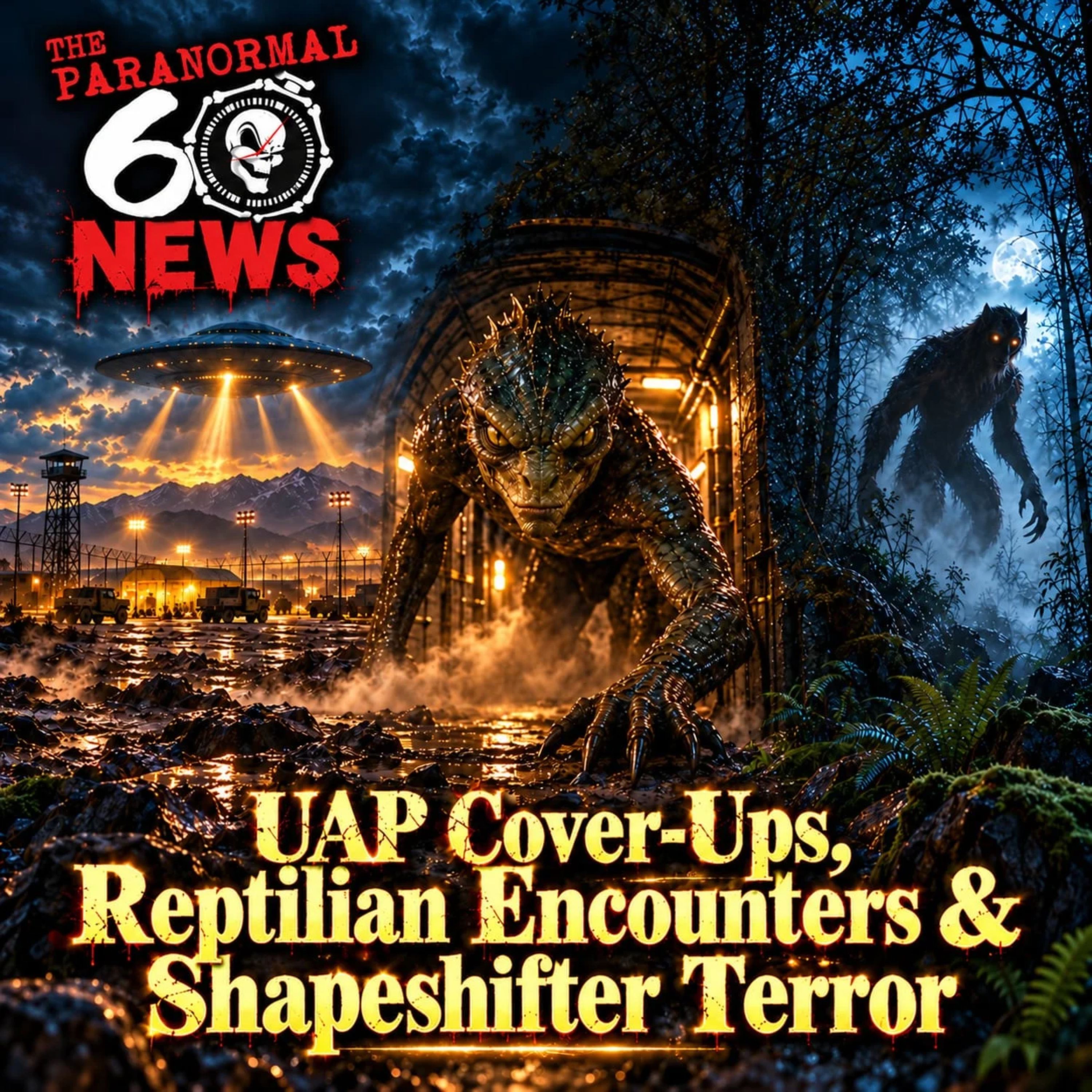 UAP Cover-Ups, Reptilian Encounters & Shapeshifter Terror — The Paranormal 60 News