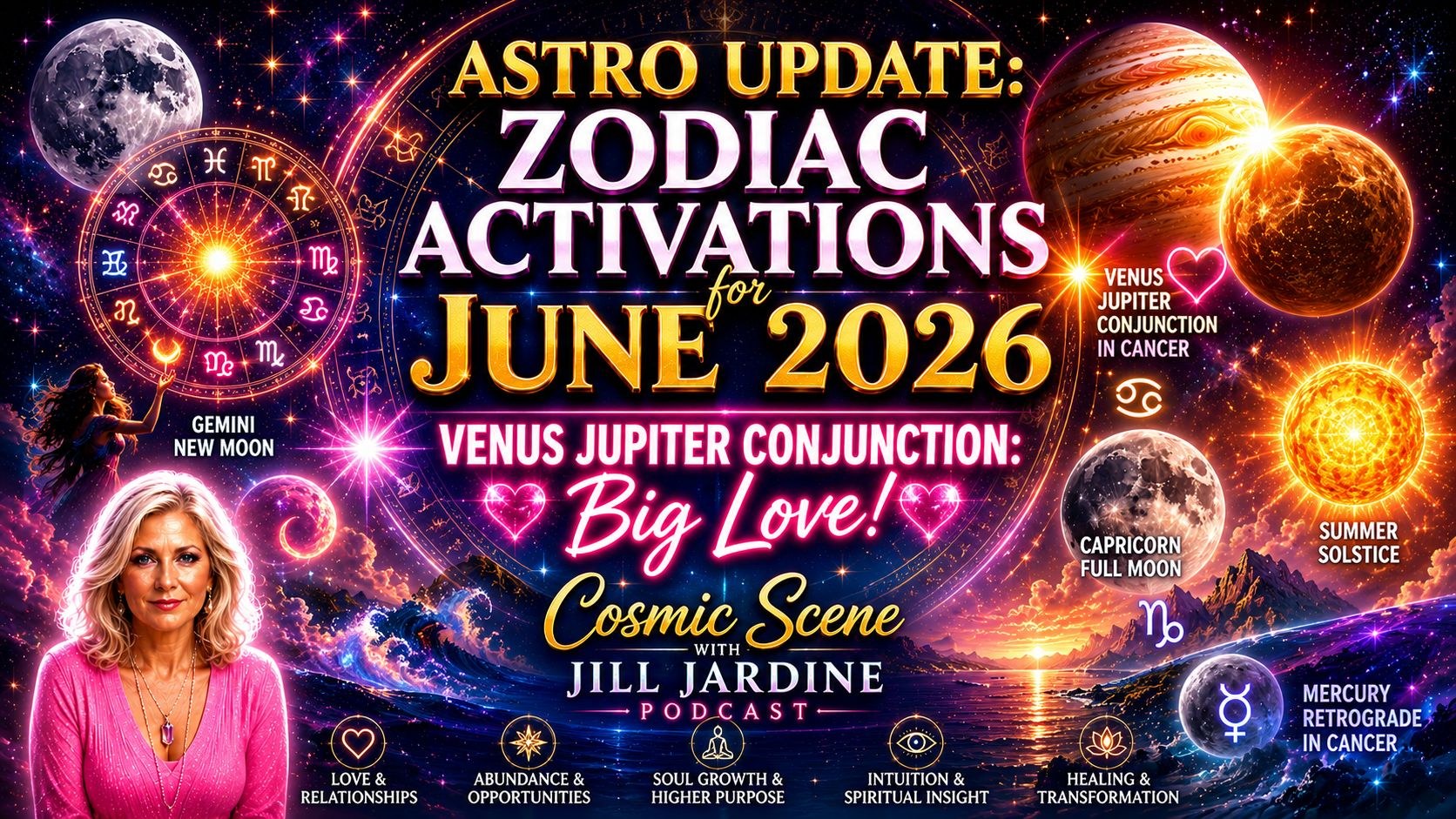 June 2026 Astrology Forecast for Every Zodiac Sign: Lucky Days, Major Transits, Mercury Retrograde and Full Moon Insights