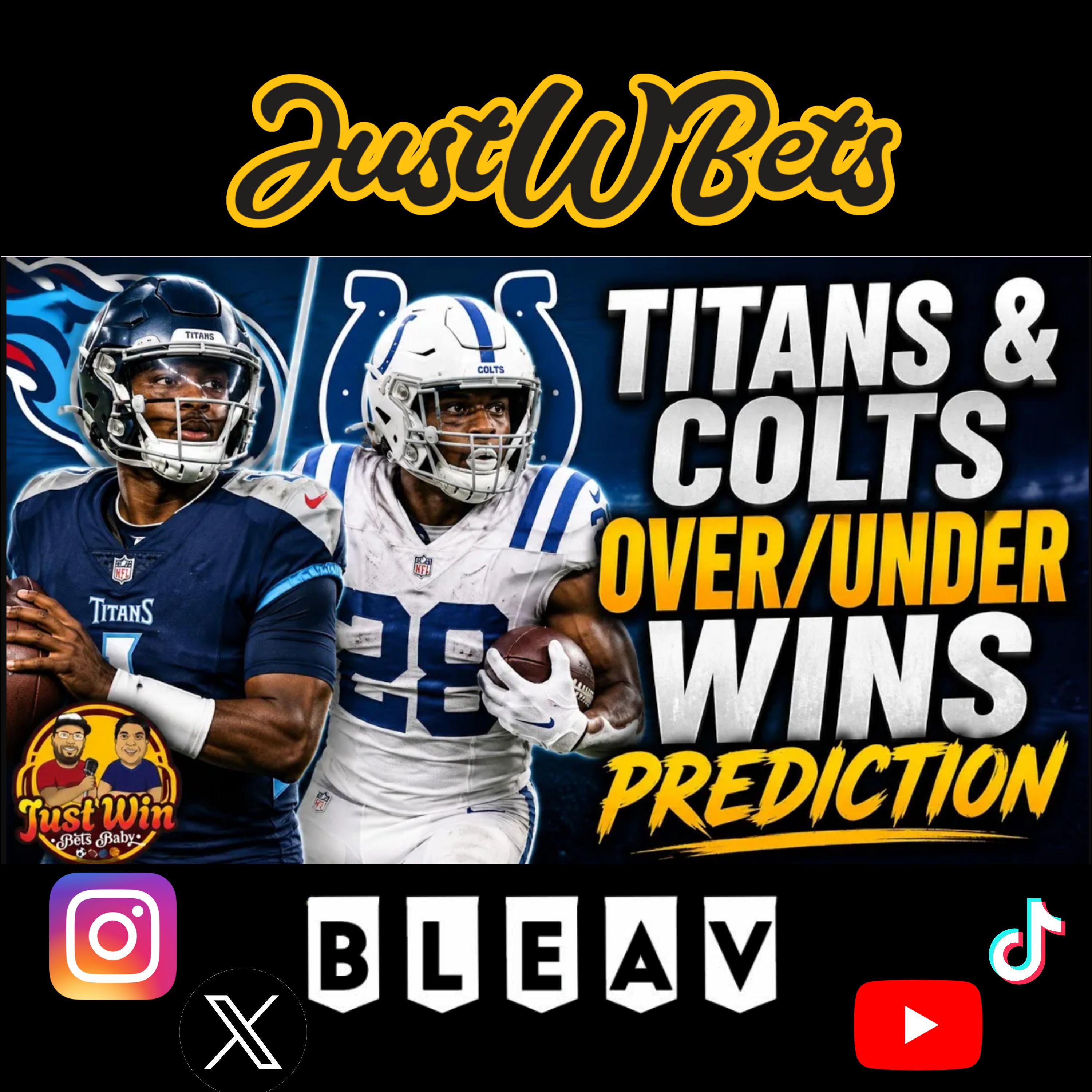 Titans & Colts Win Total Predictions | Diggs to Washington, Aaron Donald Return? + Our Best Bets episode artwork