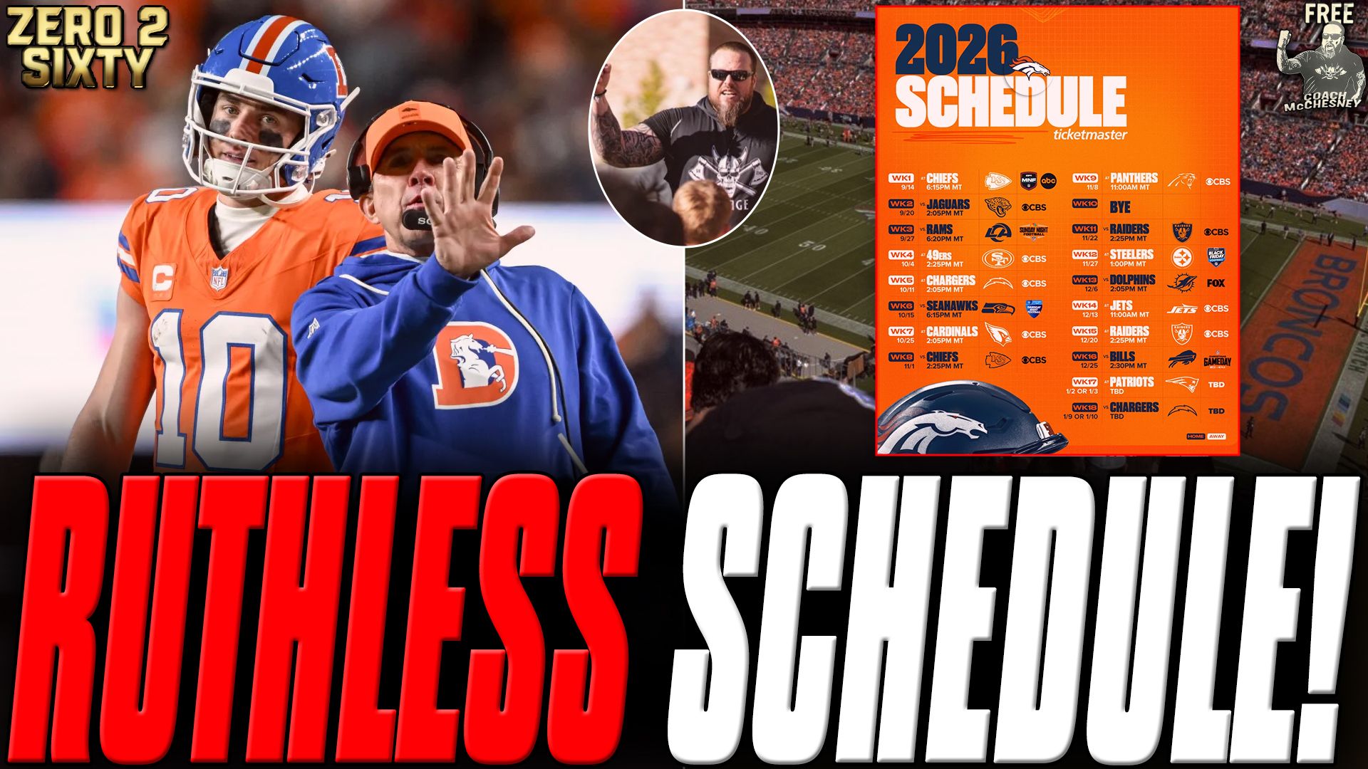 The Denver Broncos Have A RUTHLESS Schedule In 2026! | Zero 2 Sixty episode artwork