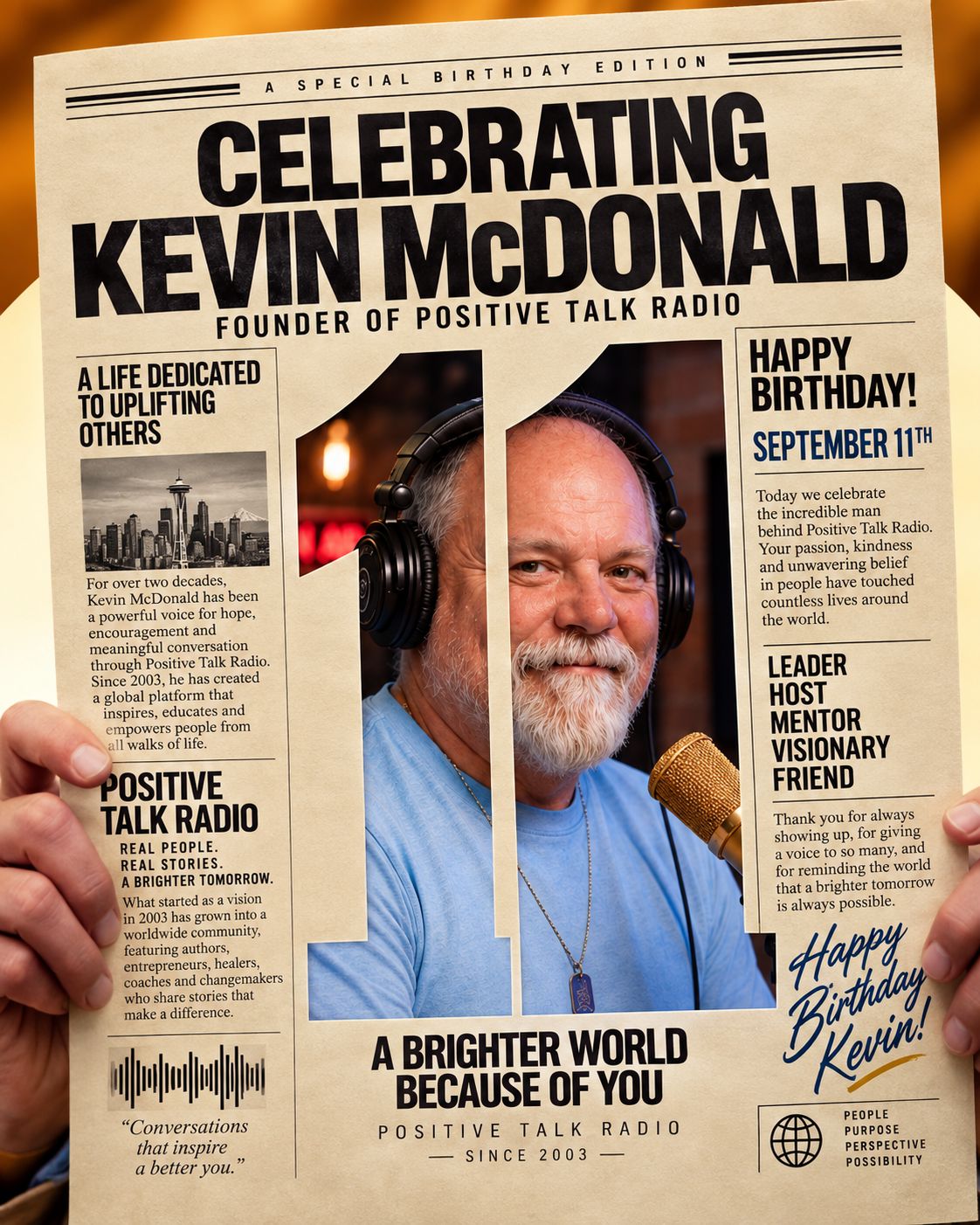 KEVIN’S BIRTHDAY 2-HOUR LIVE SPECIAL!