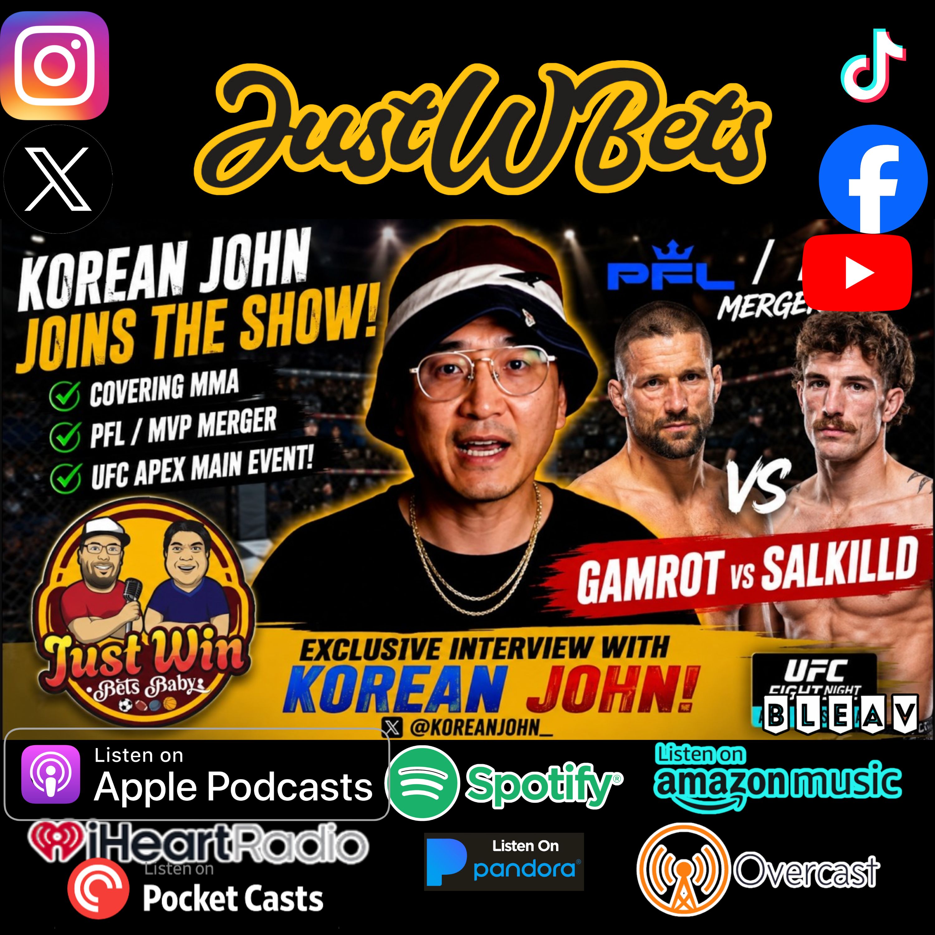 Korean John Joins the Show! | PFL & MVP Merger, UFC Gamrot vs Salkilld Preview + MMA Insider episode artwork