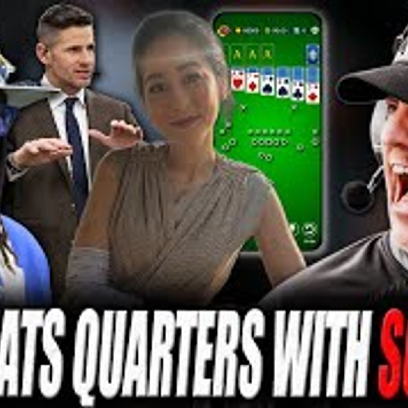 The Coach JB Show With Big Smitty | Mina Kimes Beats Quarters With SOLITAIRE!