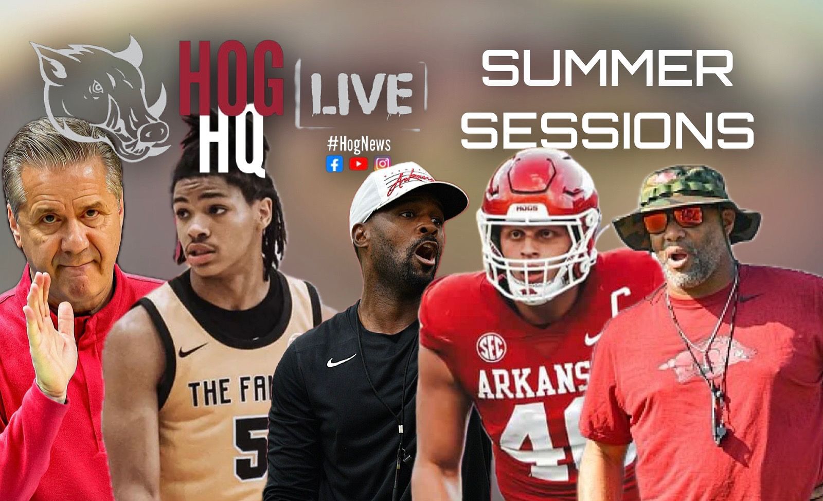 Hog HQ Live Ep #33: MBB Recruiting (Calipari lands Acuff Jr) & the 2024 Arkansas D-Line Preview episode artwork