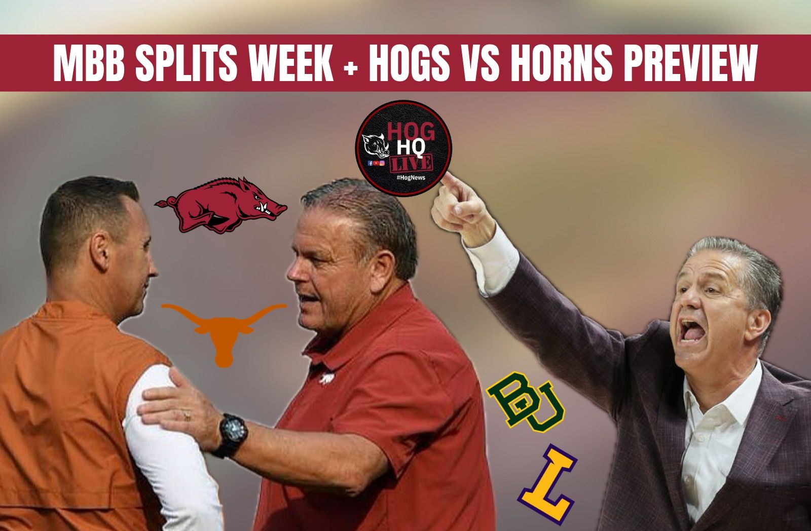 Hog HQ Live Ep #49: Razorback MBB Splits the Week + Hogs vs Horns Preview episode artwork
