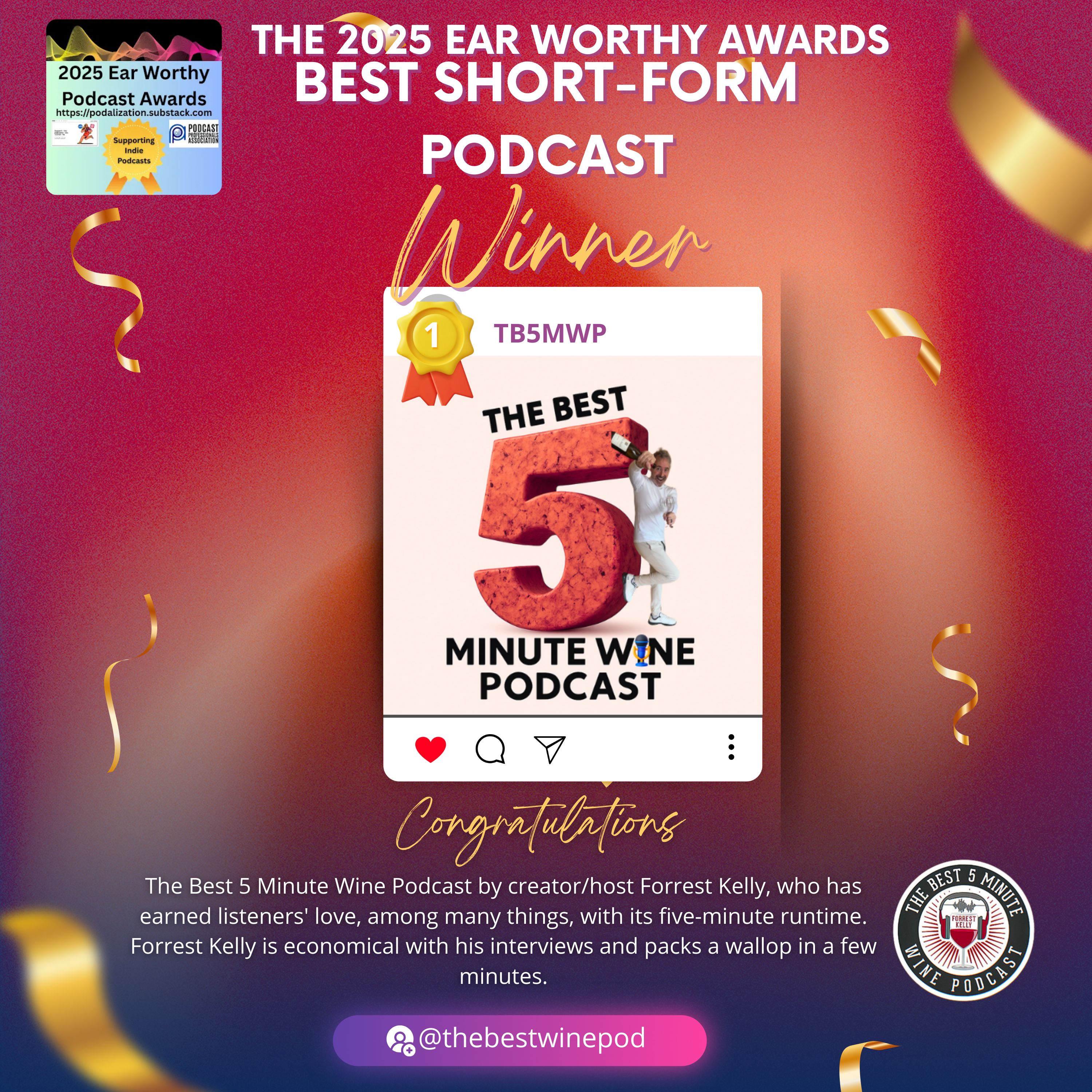 Award-Winning Podcast: TB5MW Podcast Wins Earworthy 2025 Award-Winning Podcast: TB5MW Podcast Wins Earworthy 2025
