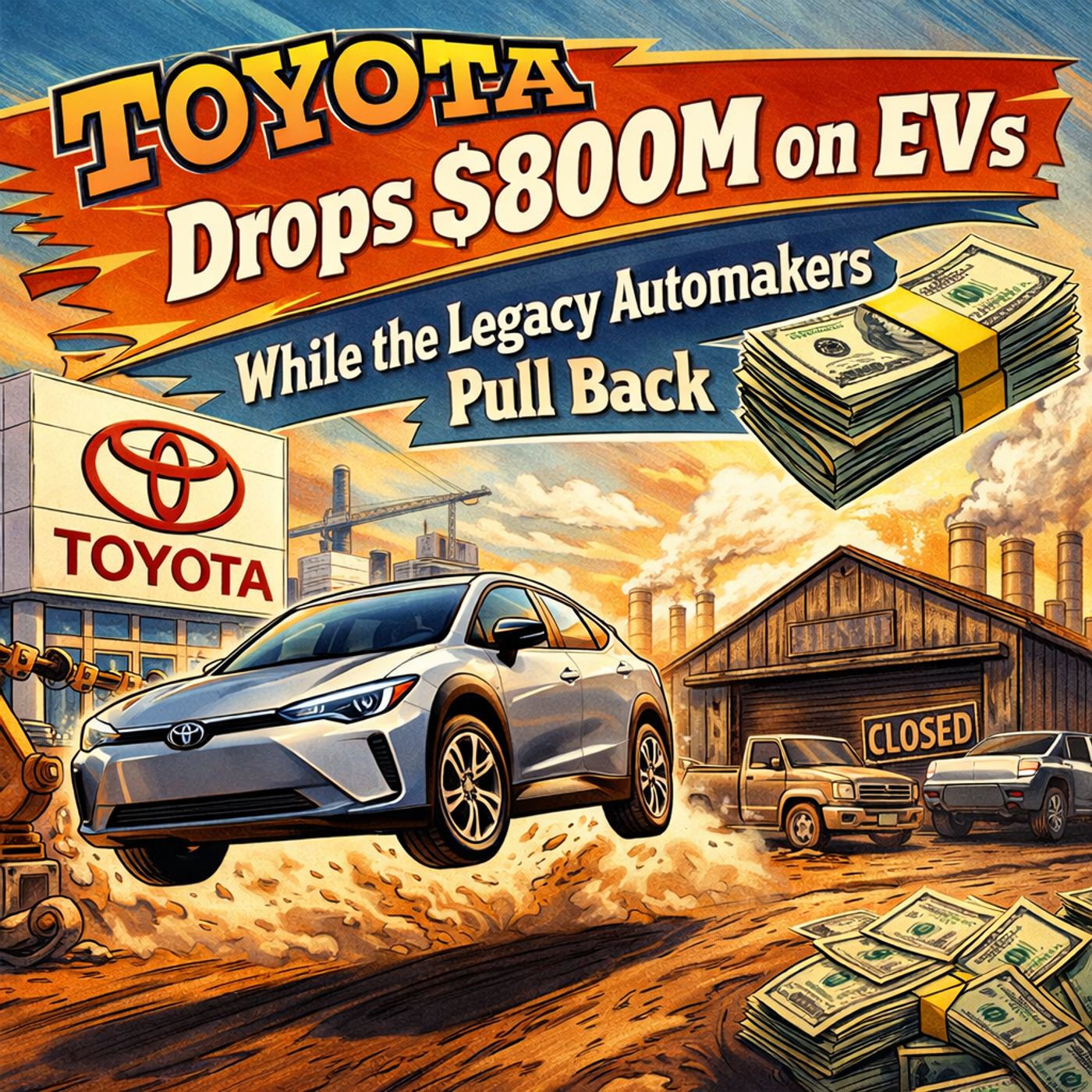 Toyota Drops $800M on EVs While the Legacy Automakers Pull Back