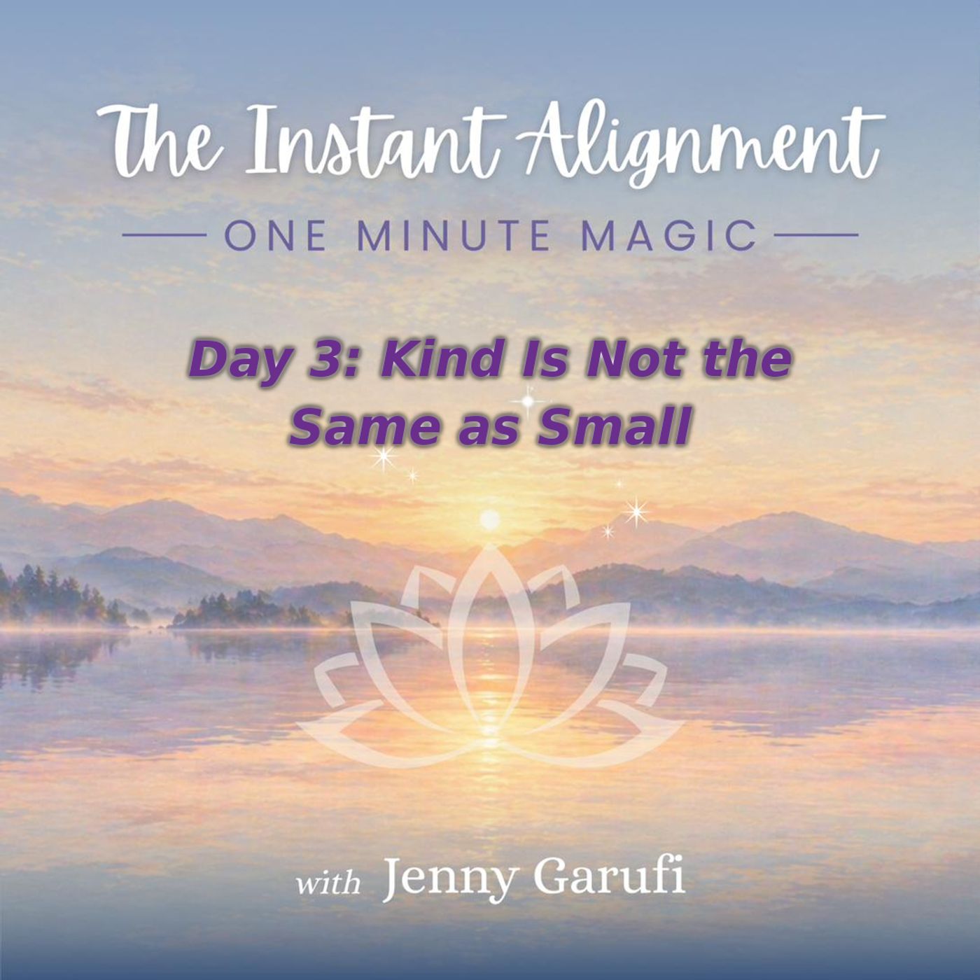 Kind vs Small — 1-Minute Self-Love Check-In | Undiluted You Day 3