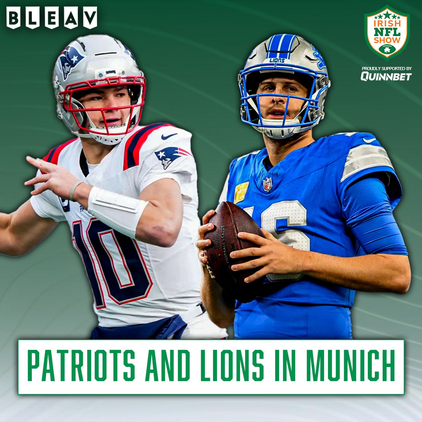 New England Patriots are going to Munich! Patriots @ Lions reaction episode artwork