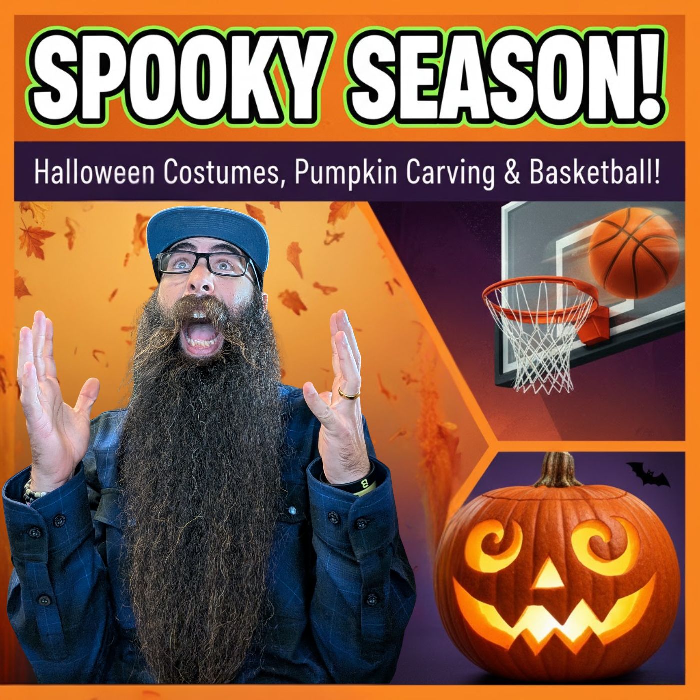 SPOOKY SEASON! Halloween Costumes, Pumpkin Carving & Basketball