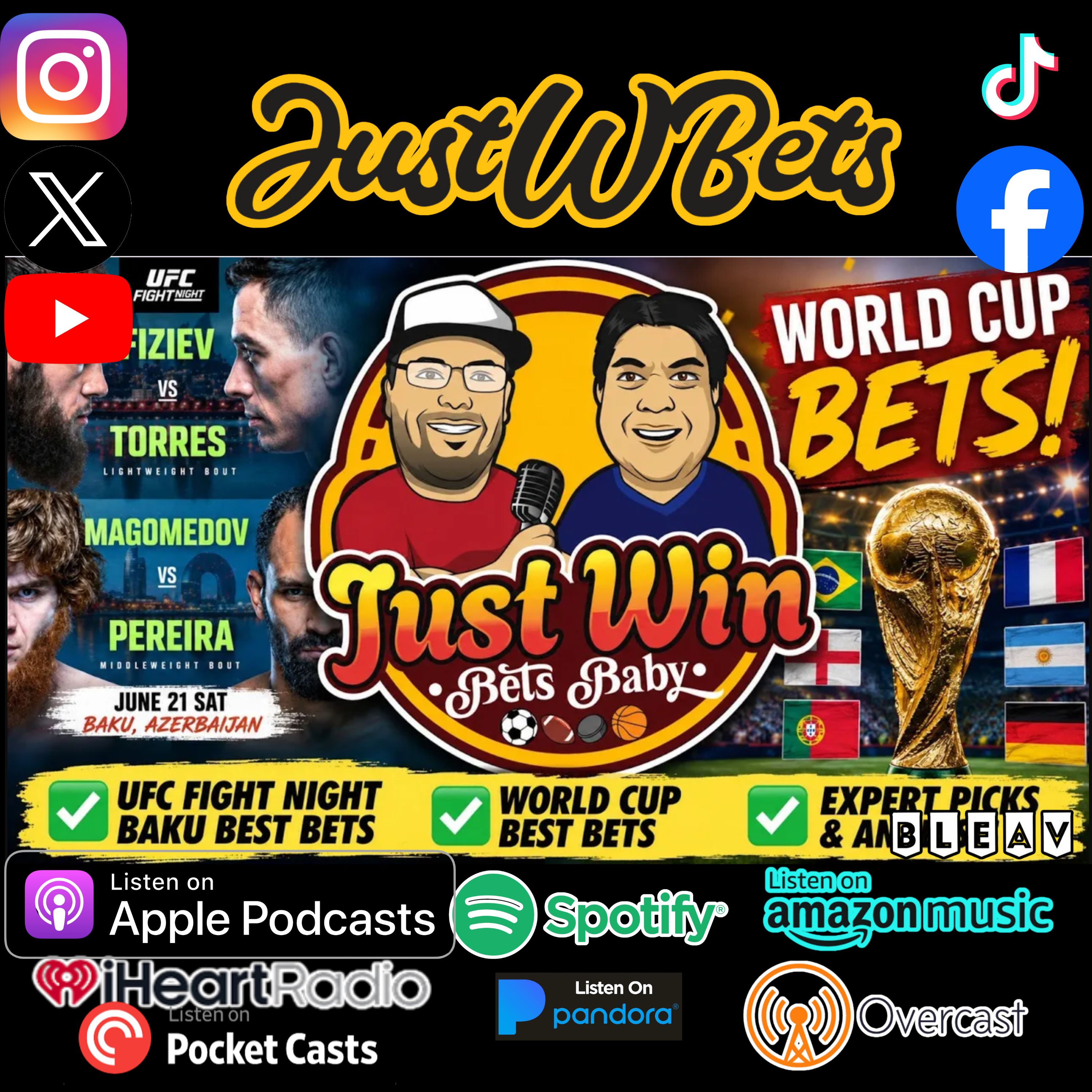 Just Win Bets Baby Show for (6.25.26) episode artwork