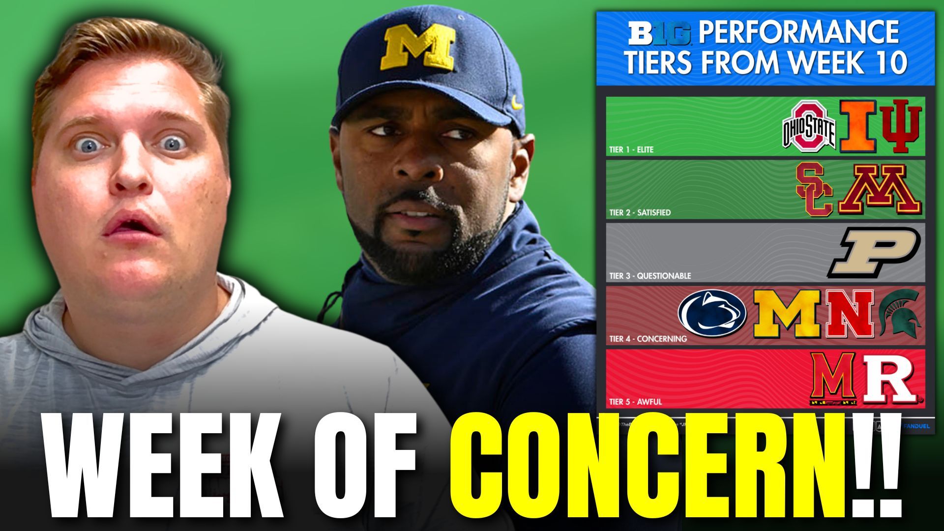 Big Ten Week 10 Recap: Performance Tiers Breakdown