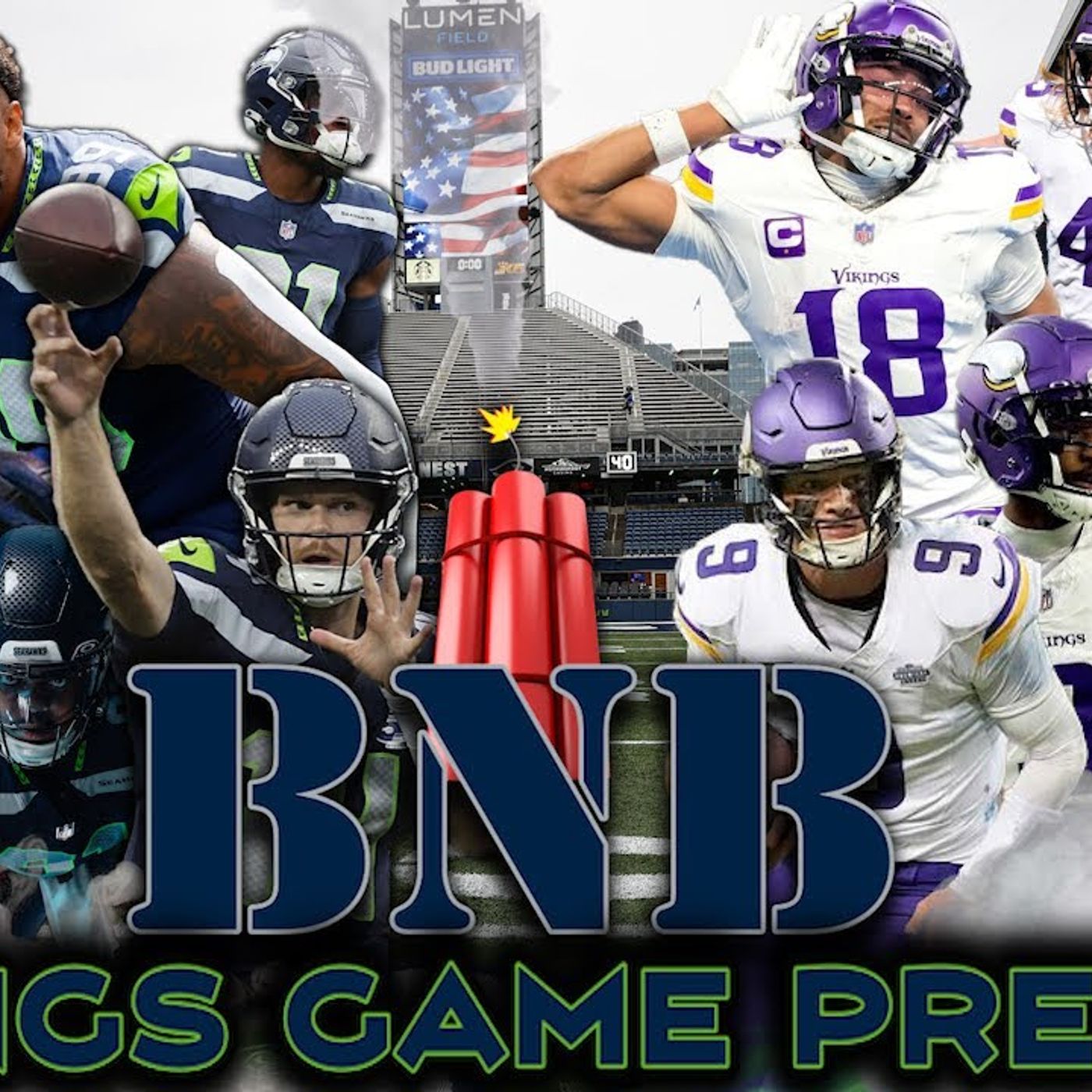 Vikings at Seahawks Game Preview | The BNB Show episode artwork