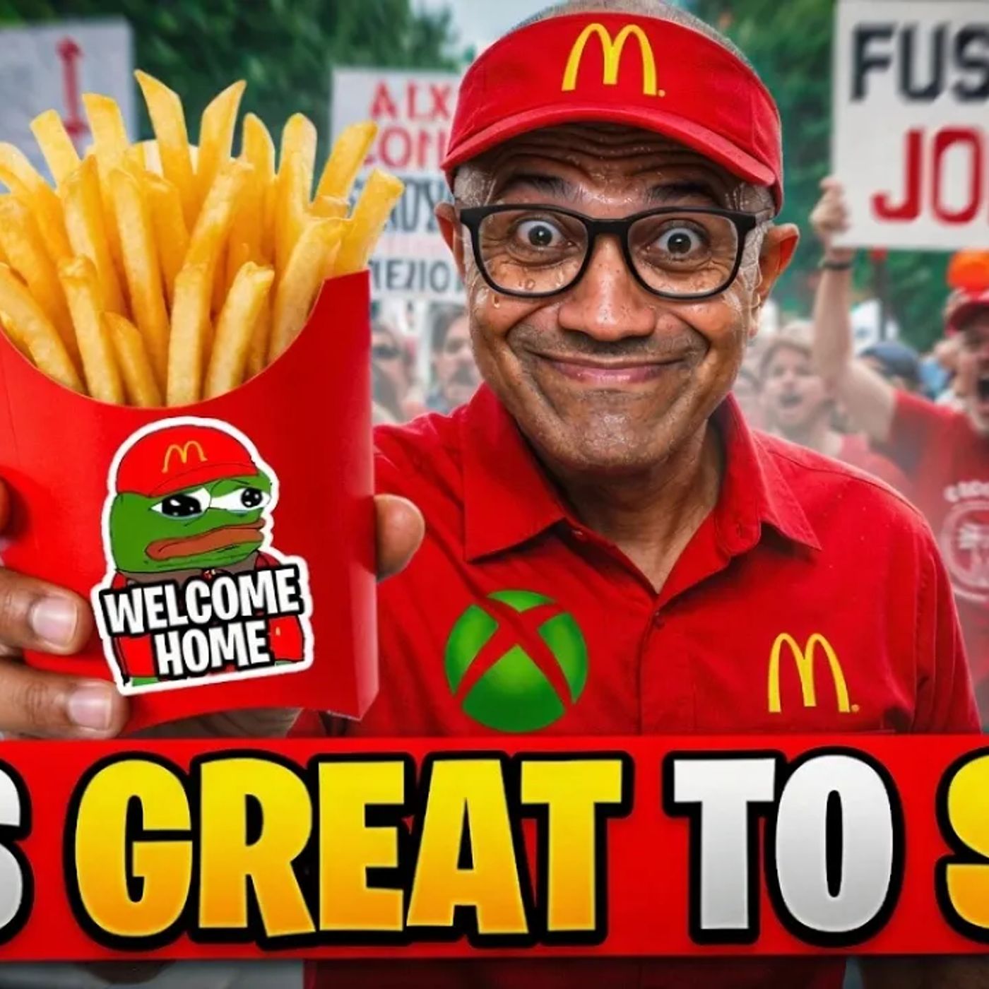 Xbox Boss Says PUT THE FRIES IN THE BAG...