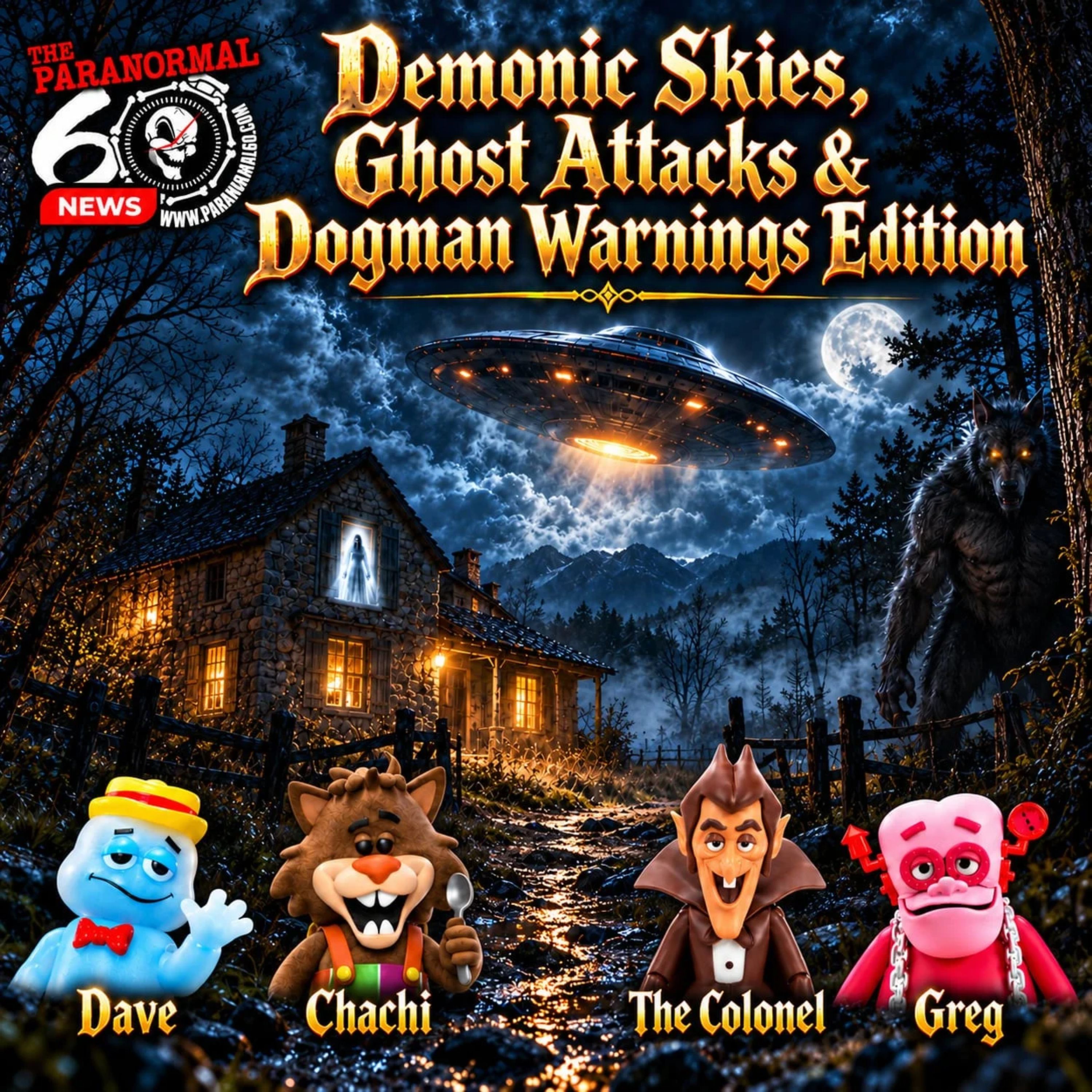 Demonic Skies, Ghost Attacks & Dogman Warnings Edition — The Paranormal 60 News