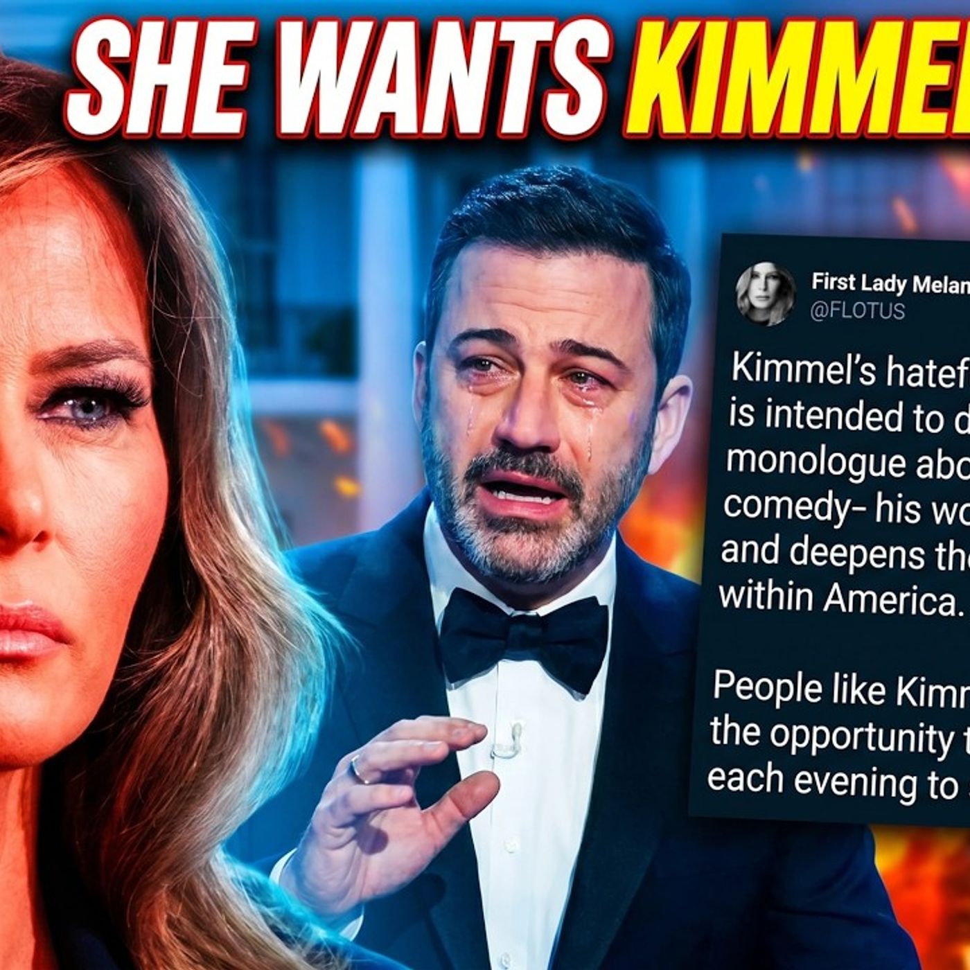 Melania Trump DEMANDS Jimmy Kimmel Get Fired by ABC!