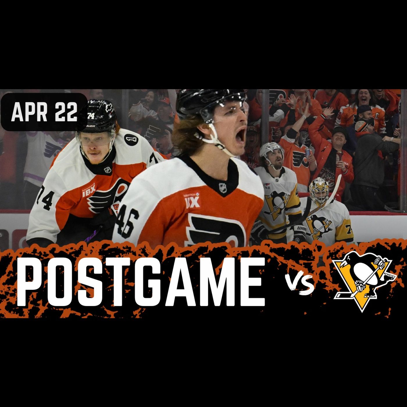POSTGAME: Flyers beat Penguins 5-2 to go up 3-0 in series