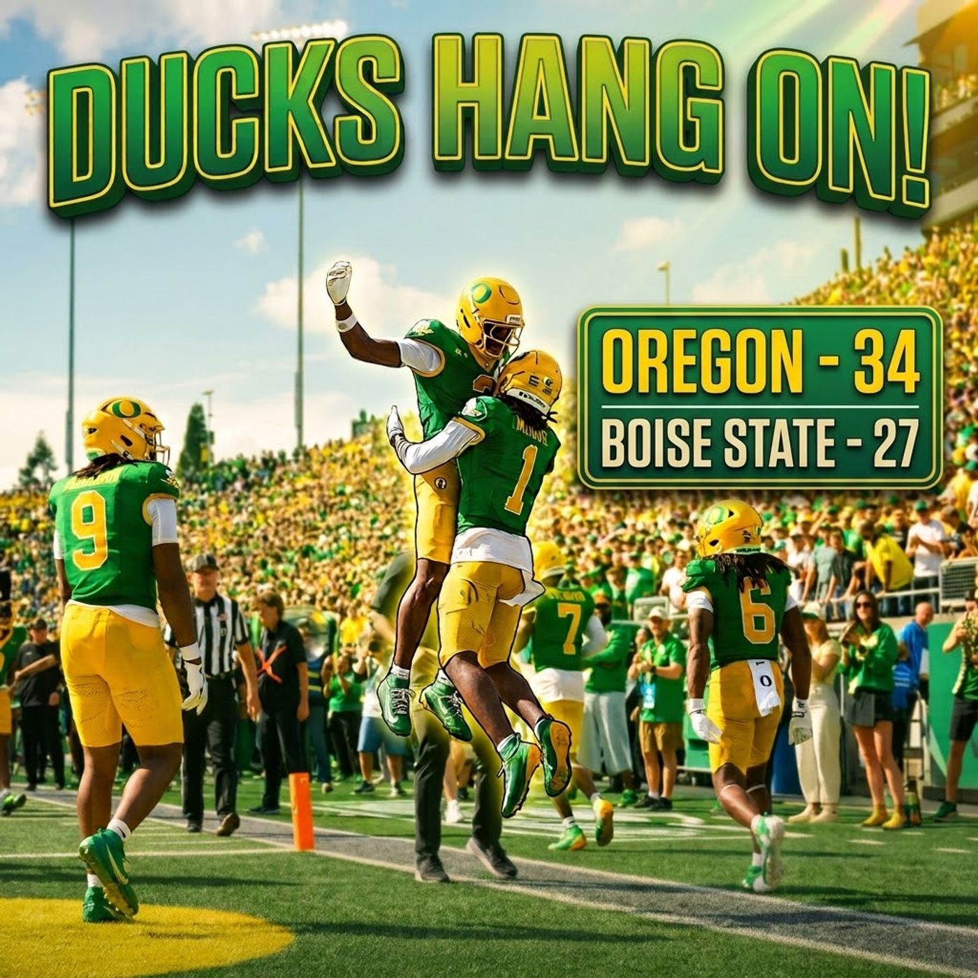 REACTION: Oregon Escapes Boise State's Upset Bid With 34-27 WIN