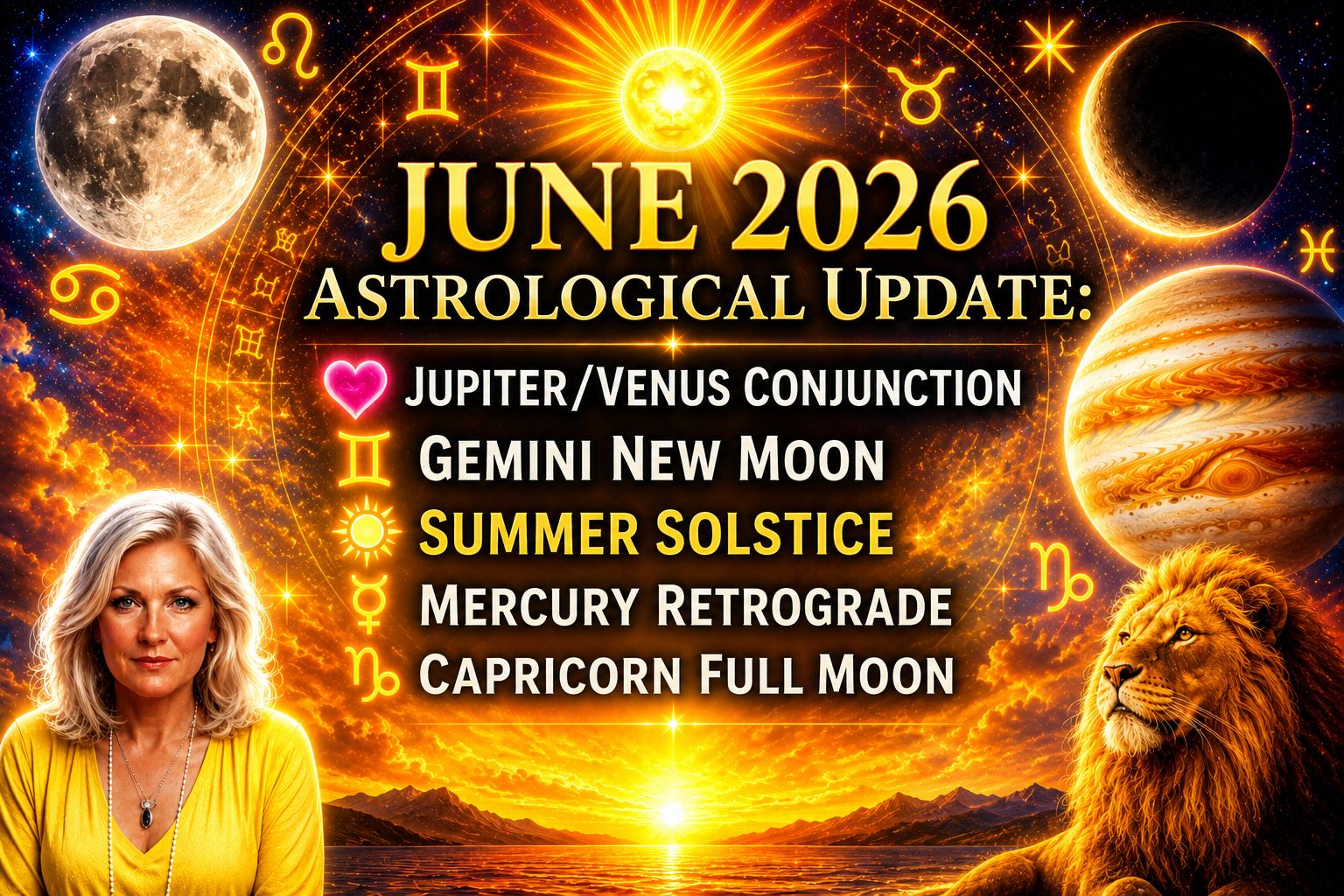 June 2026 Astrology Forecast: Venus-Jupiter Blessings, Gemini New Moon, and More!