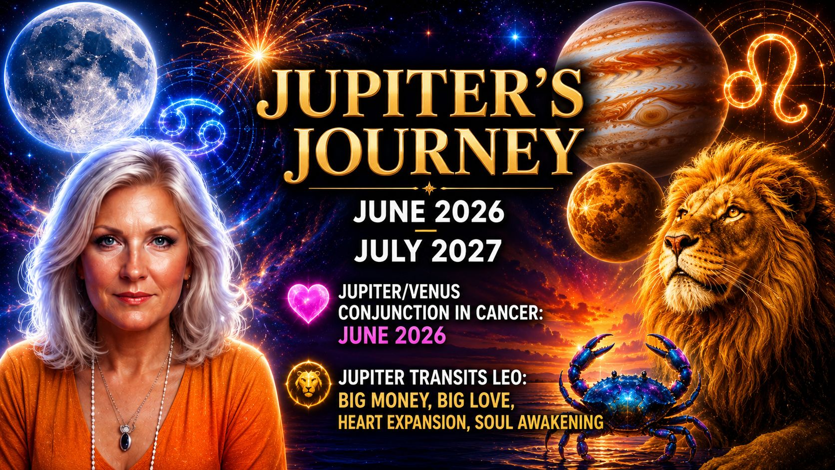 Jupiter's Journey June 2026-July 2027: Jupiter transits Leo - Zodiac Predictions