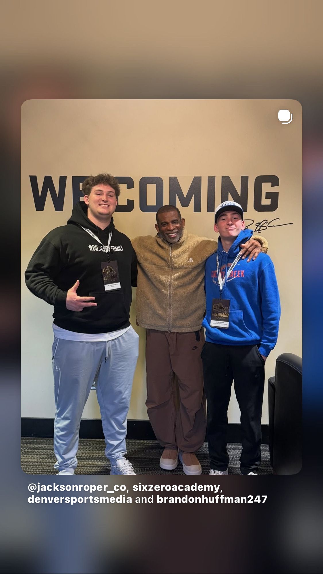 Coach Prime is fishing at CU Pro Day?