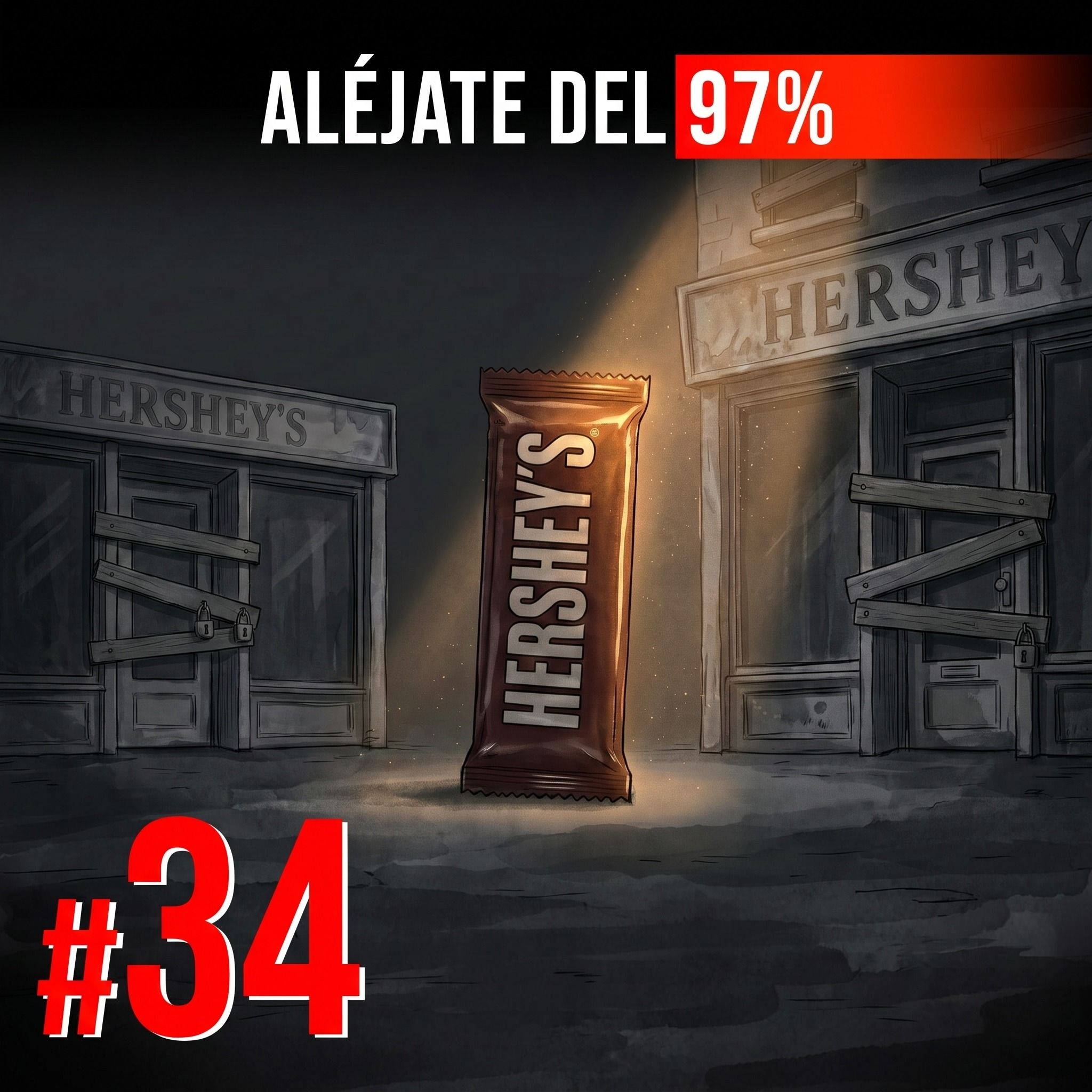 #34 | Quebró 2 veces antes de crear el imperio Hershey's | Milton Hershey | Aléjate del 97% episode artwork