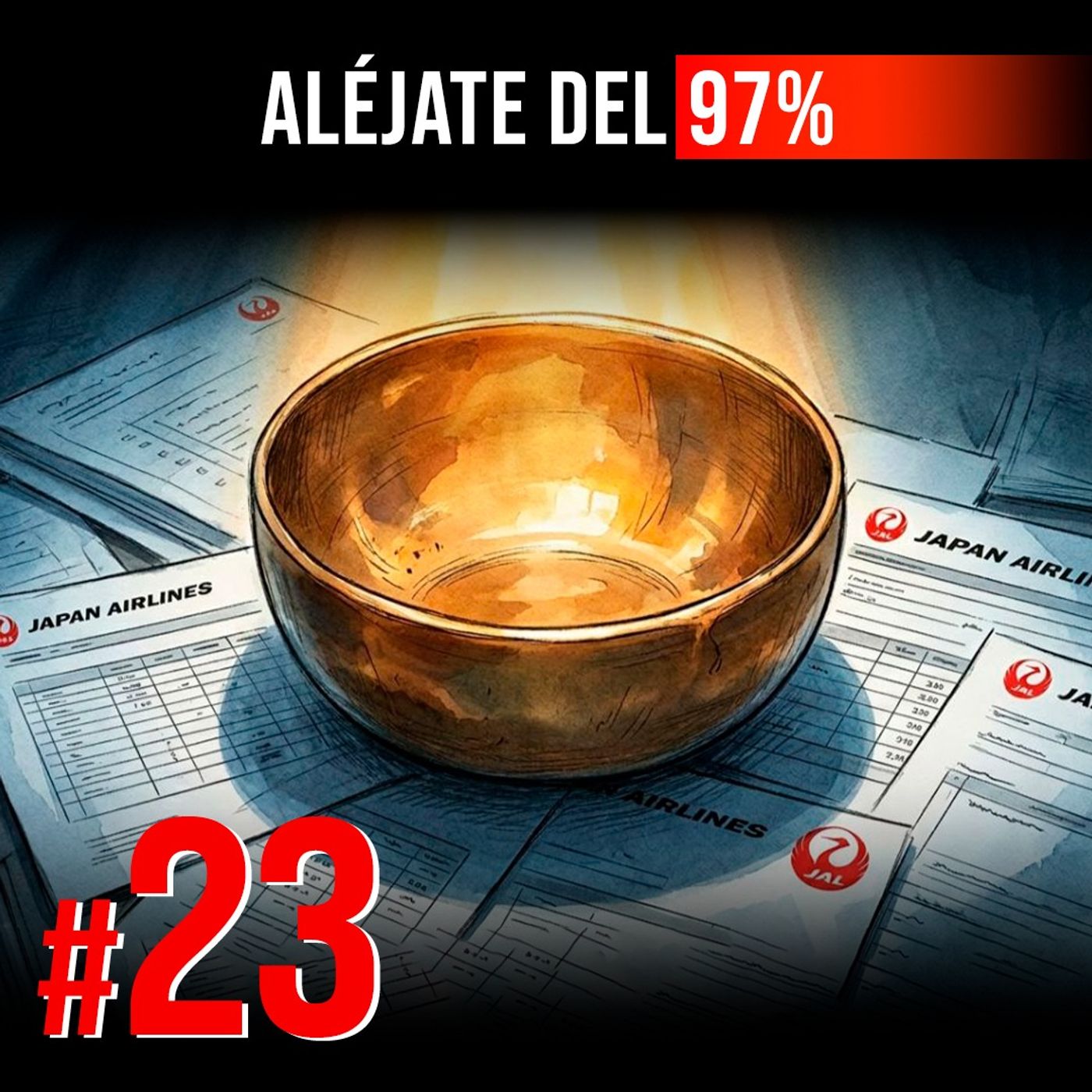 #23 | Un monje de 77 años salvó la aerolínea más endeudada del mundo, gratis. | Kazuo Inamori | Aléjate del 97%