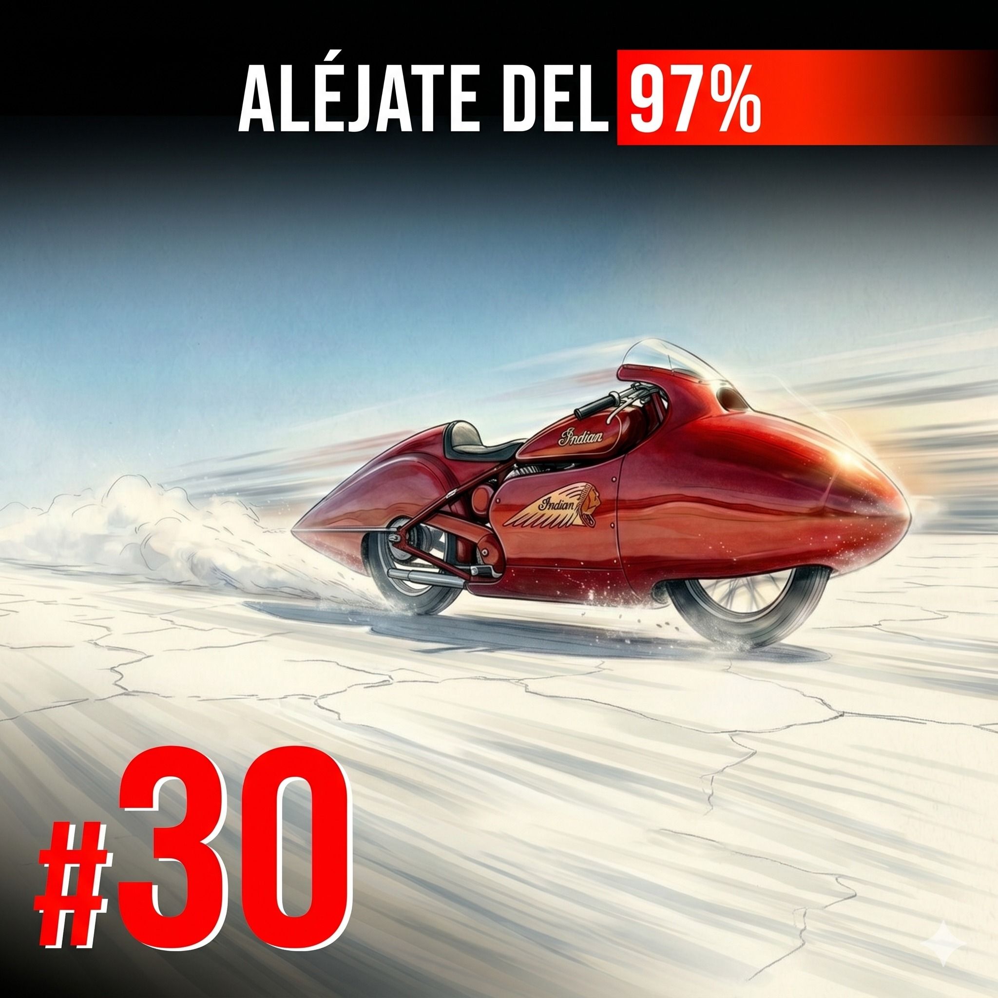 #30 | Se quedó ciego a 300 km/h. Su récord lleva 50 años sin caer | Burt Munro | Aléjate del 97% episode artwork