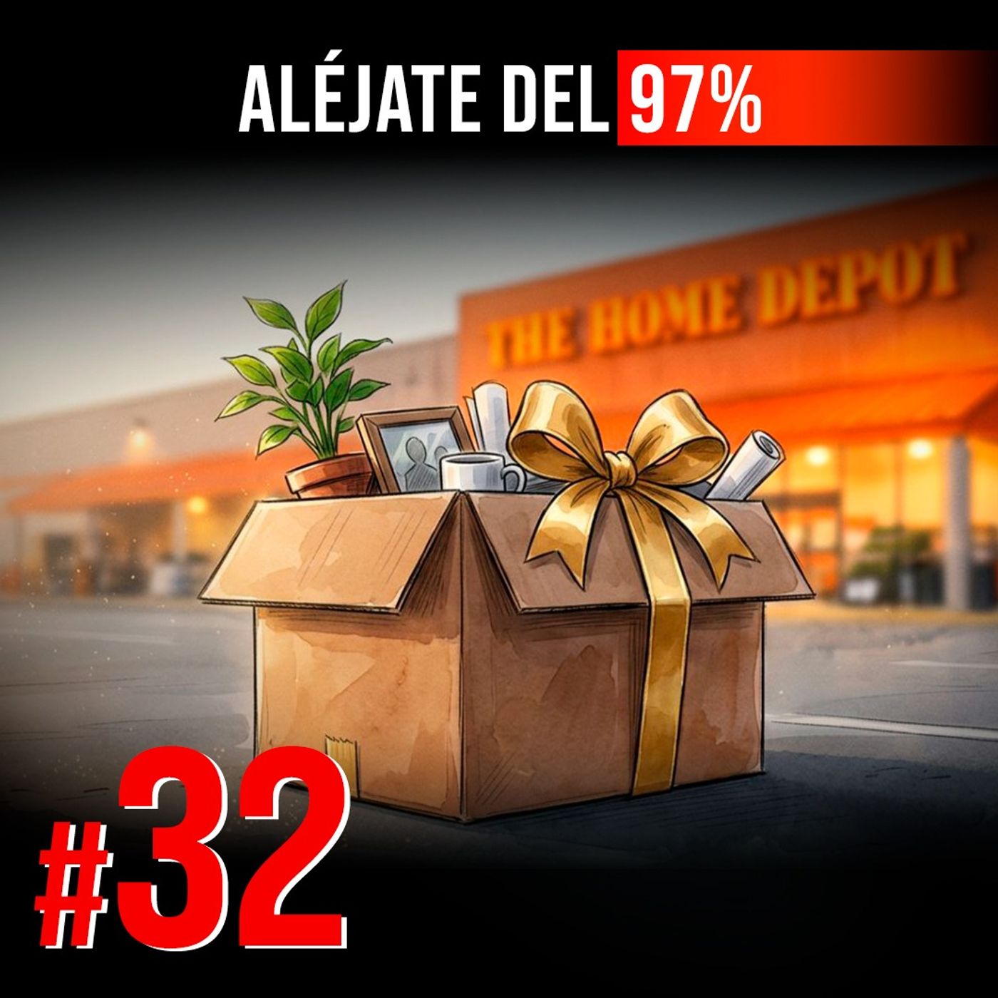 #32 | Lo corrieron a los 49. Hoy todos compran en su Home Depot | Bernie Marcus | Aléjate del 97% episode artwork