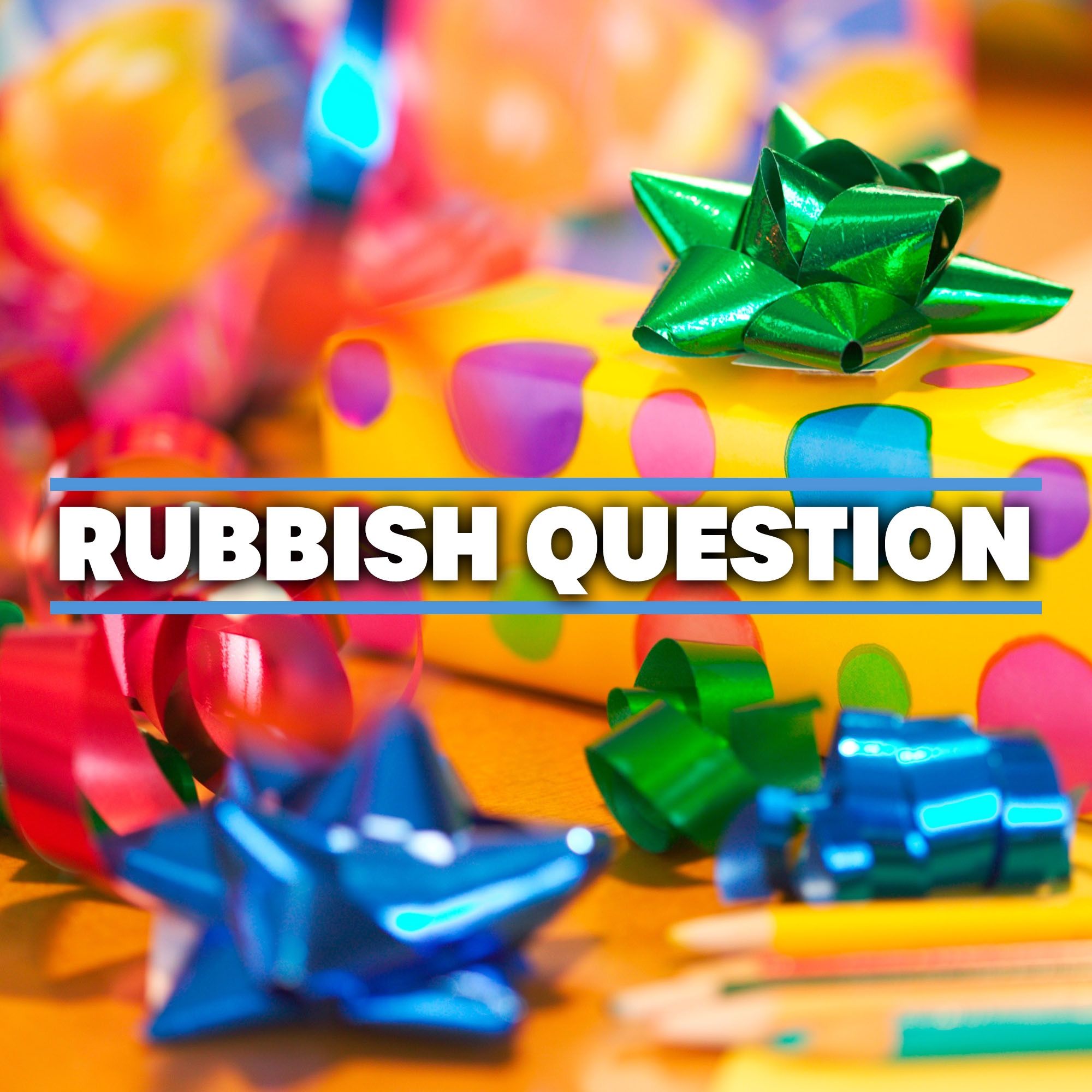Should we remove tape when recycling wrapping paper?
