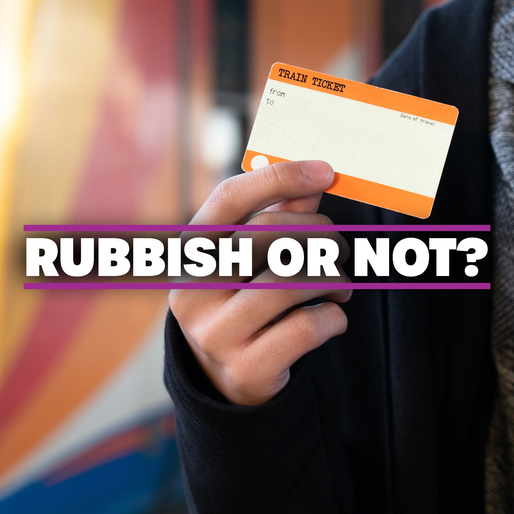 Are train tickets recyclable?